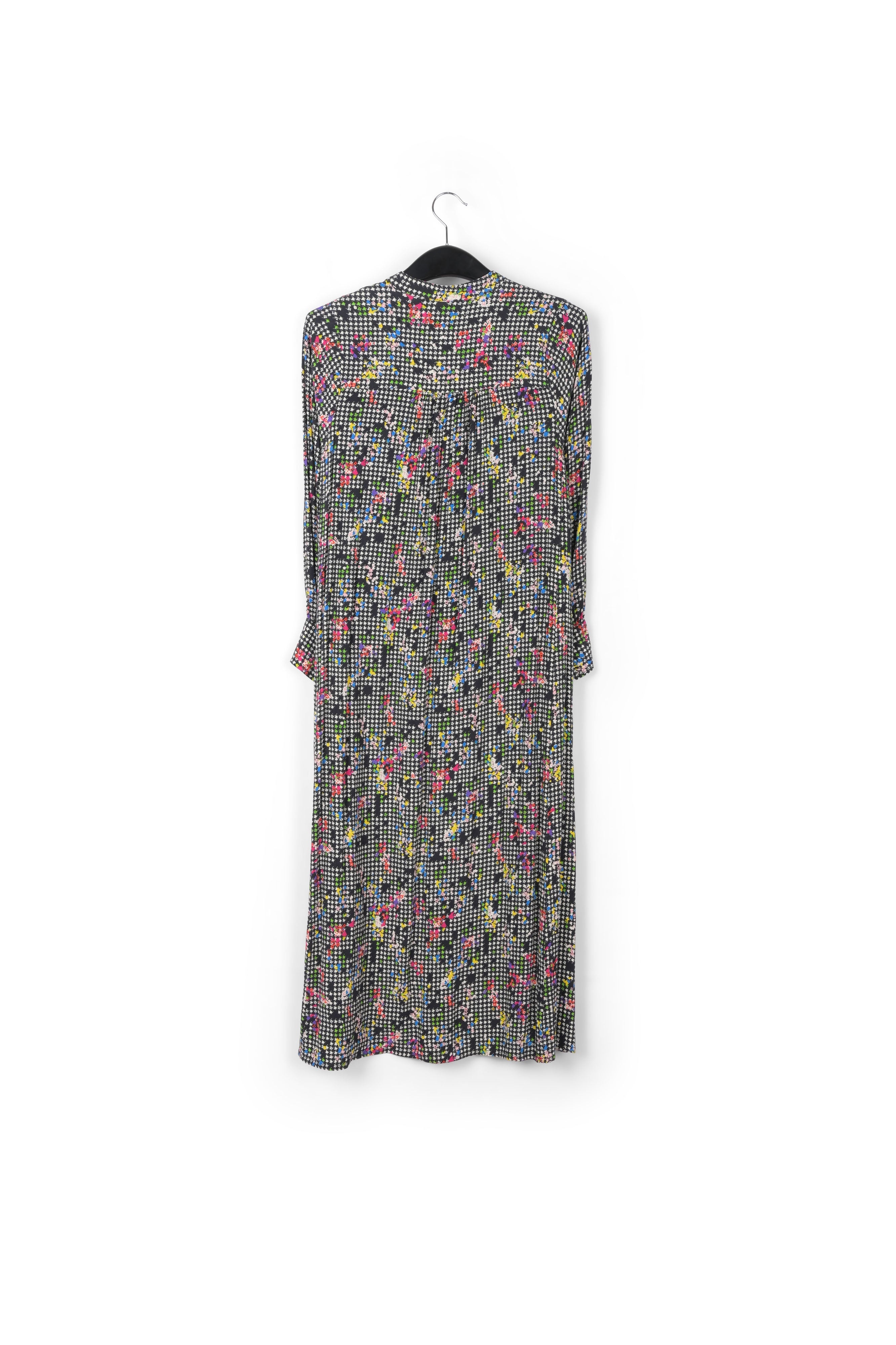 Black and white houndstooth shirt dress RE—SSENTIEL | Essentiel second hand