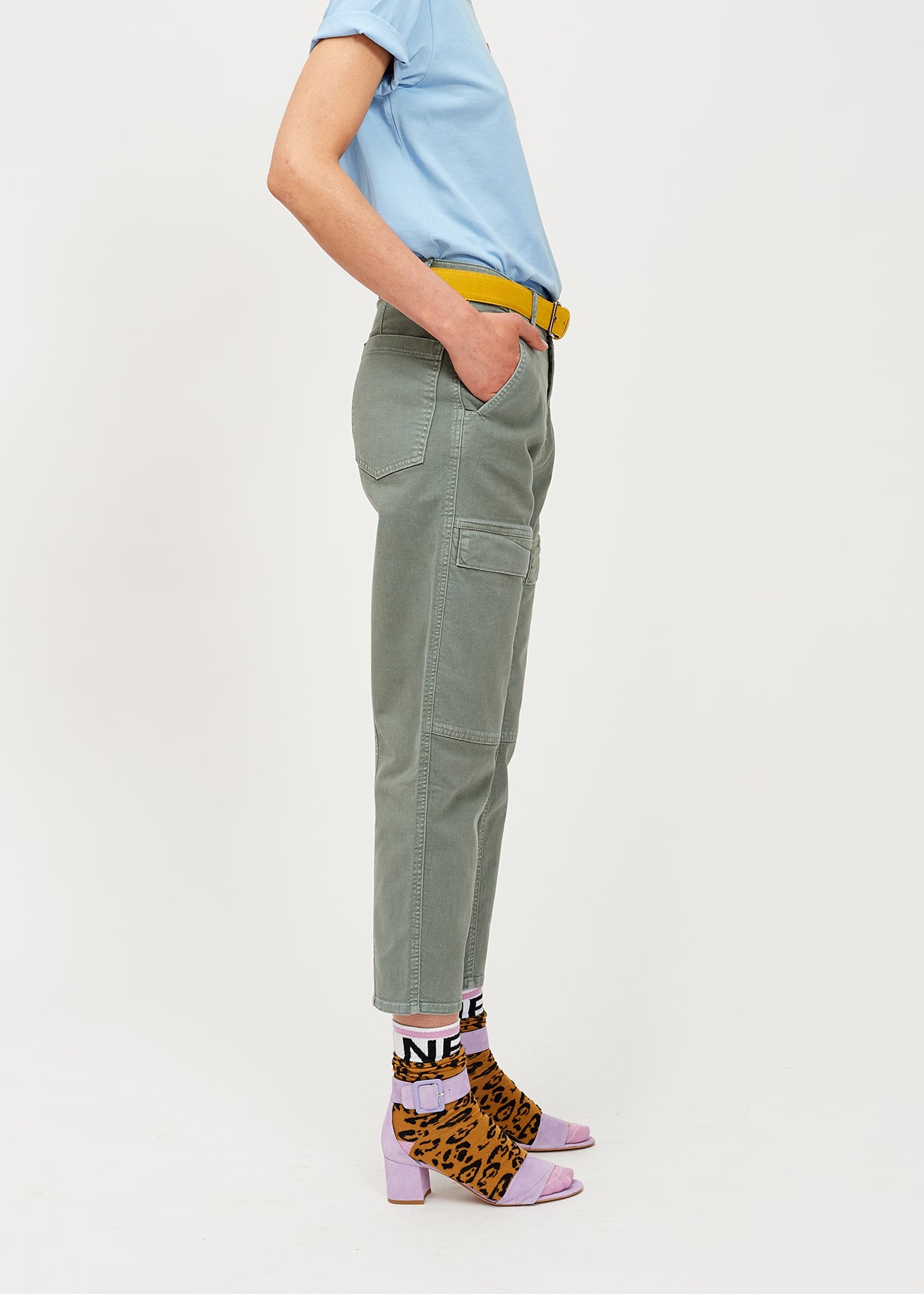 Jean droit raccourci gris RE—SSENTIEL | Essentiel second hand