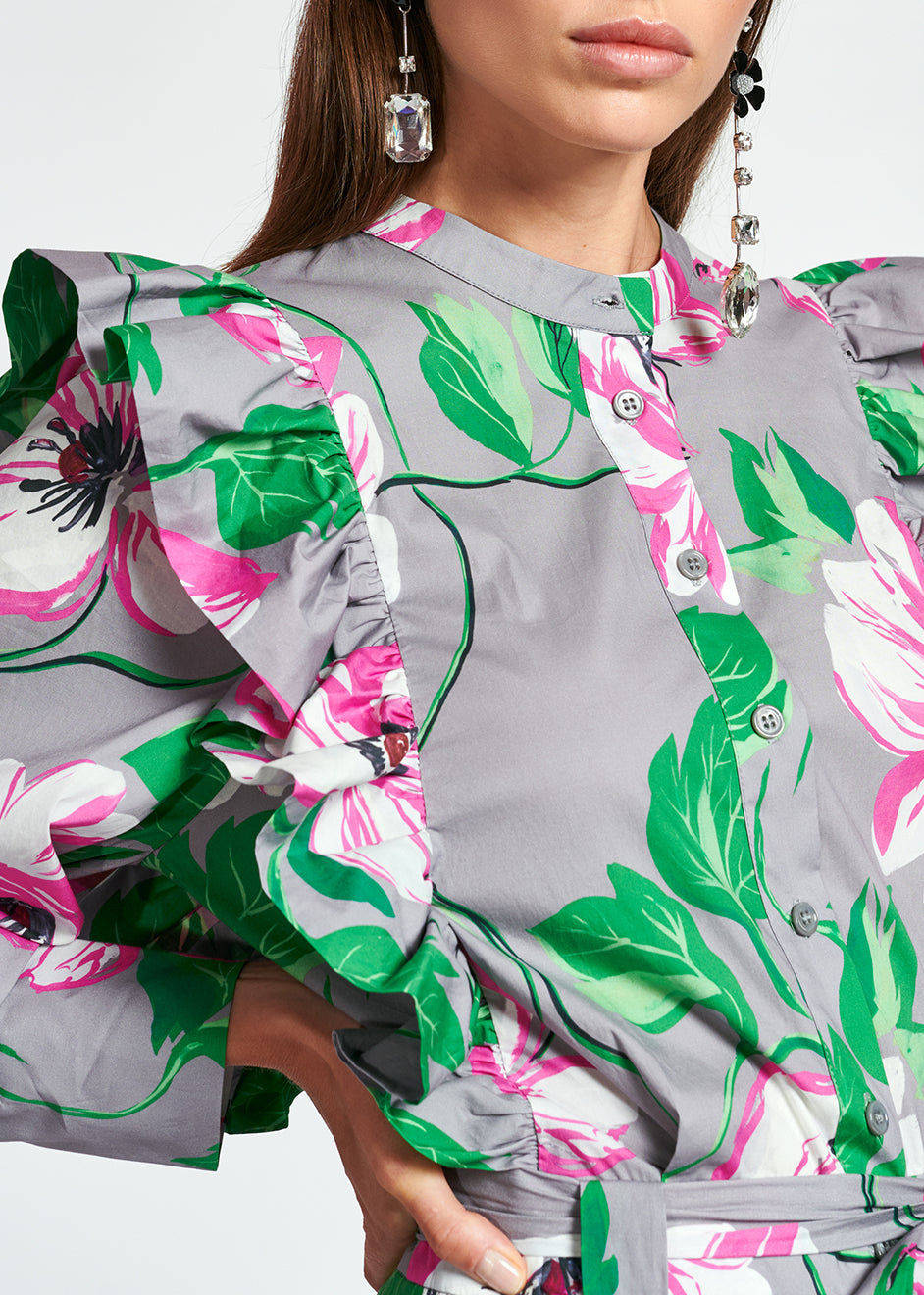 Ruggle sleeve jumpsuit RE—SSENTIEL | Essentiel second hand