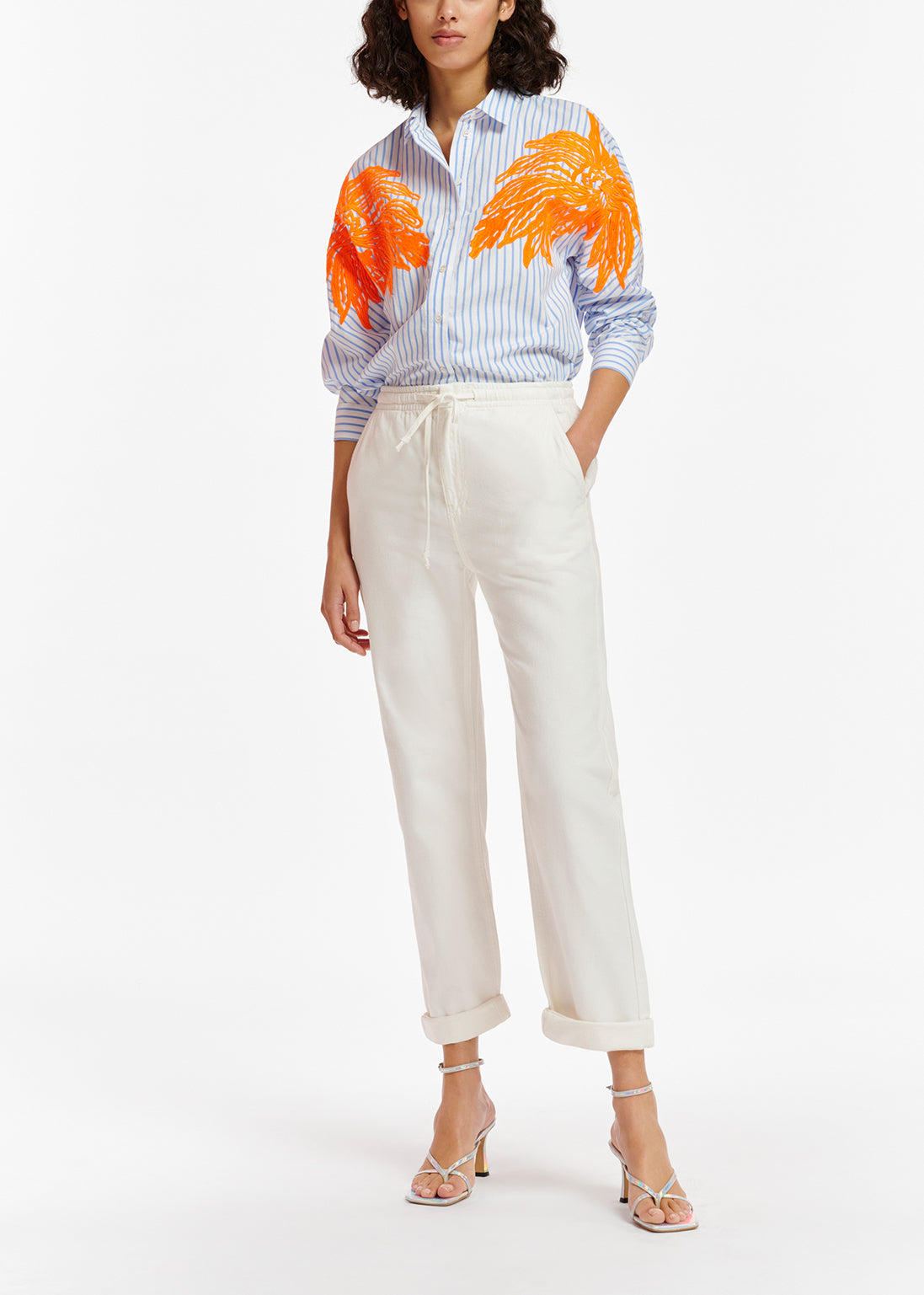 White boyfriend-fit jeans RE—SSENTIEL | Essentiel second hand