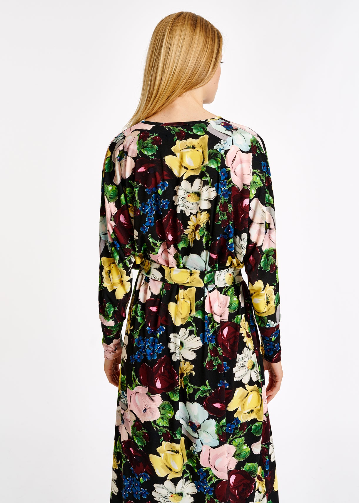 Floral print midi-length dress RE—SSENTIEL | Essentiel second hand