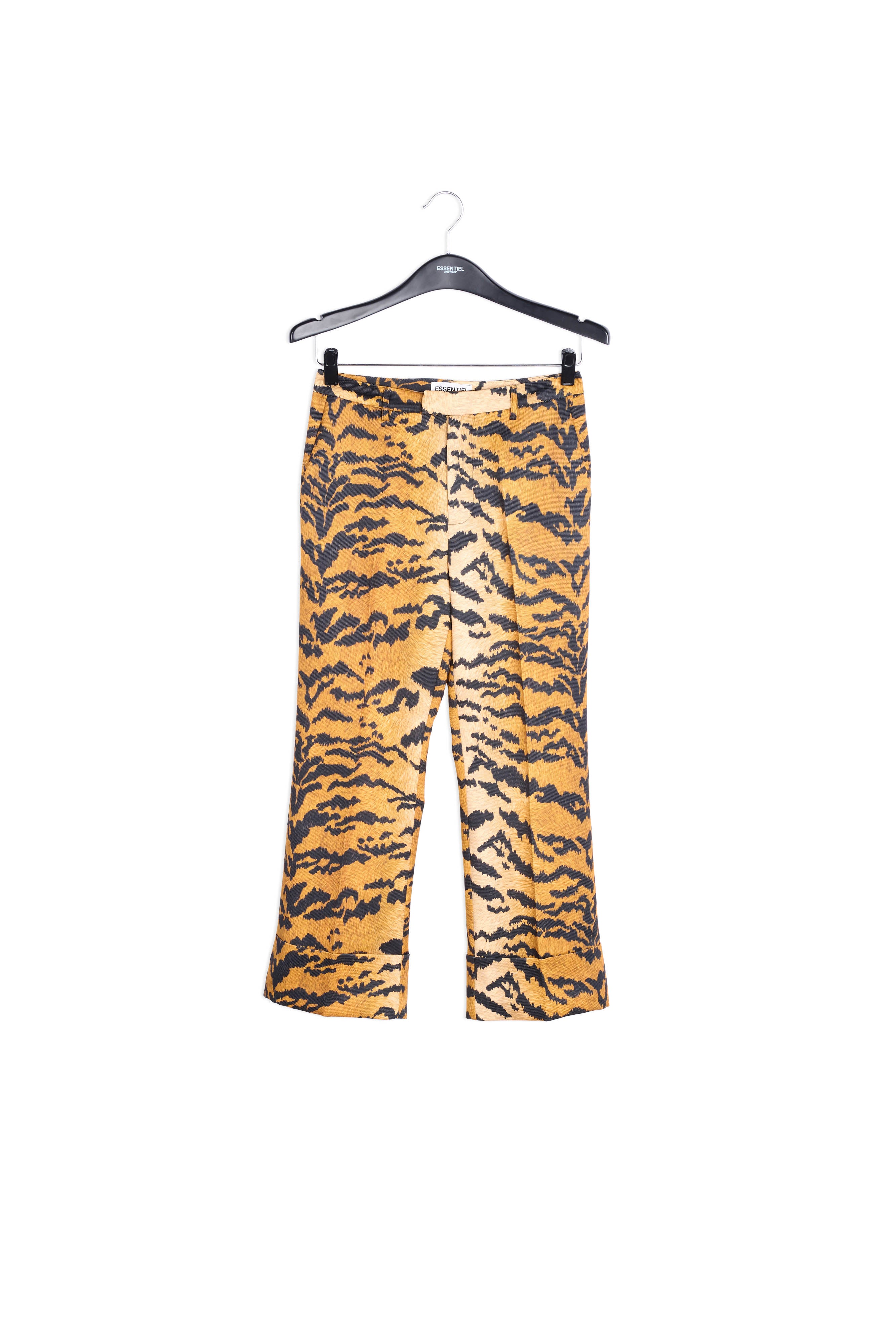Pantalon tailleur à imprimé tigre RE—SSENTIEL | Essentiel second hand