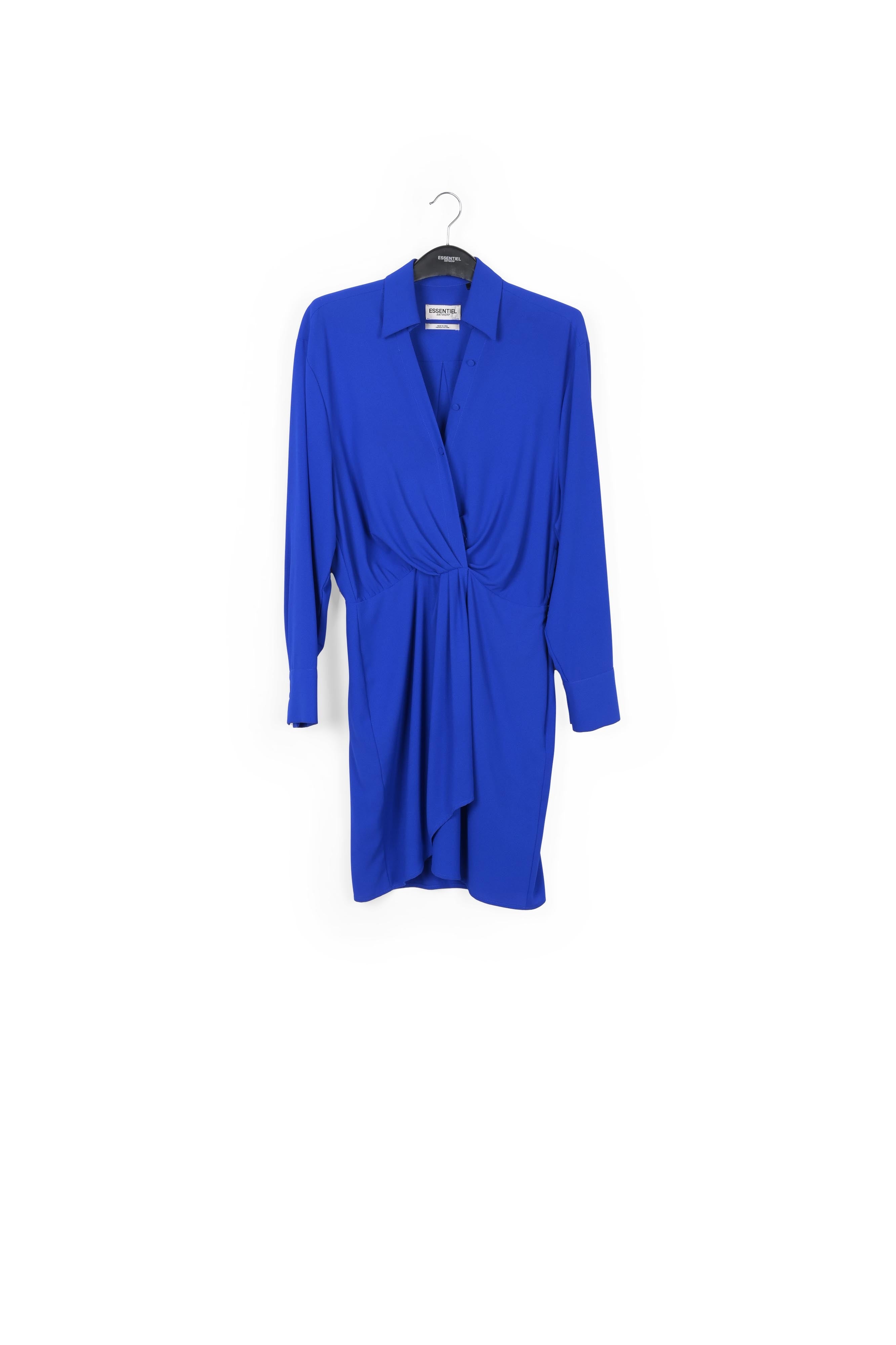 Dark blue mini wrap dress RE—SSENTIEL | Essentiel second hand