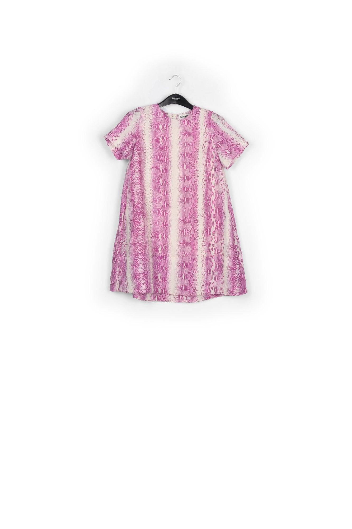 White and purple snake print mini dress RE—SSENTIEL | Essentiel second hand