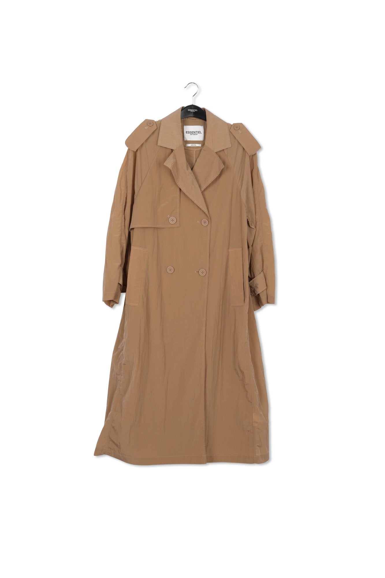 Trench croisé camel RE—SSENTIEL | Essentiel second hand