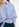 Blauw en wit gestreept hemd met stras Faume - seconde main