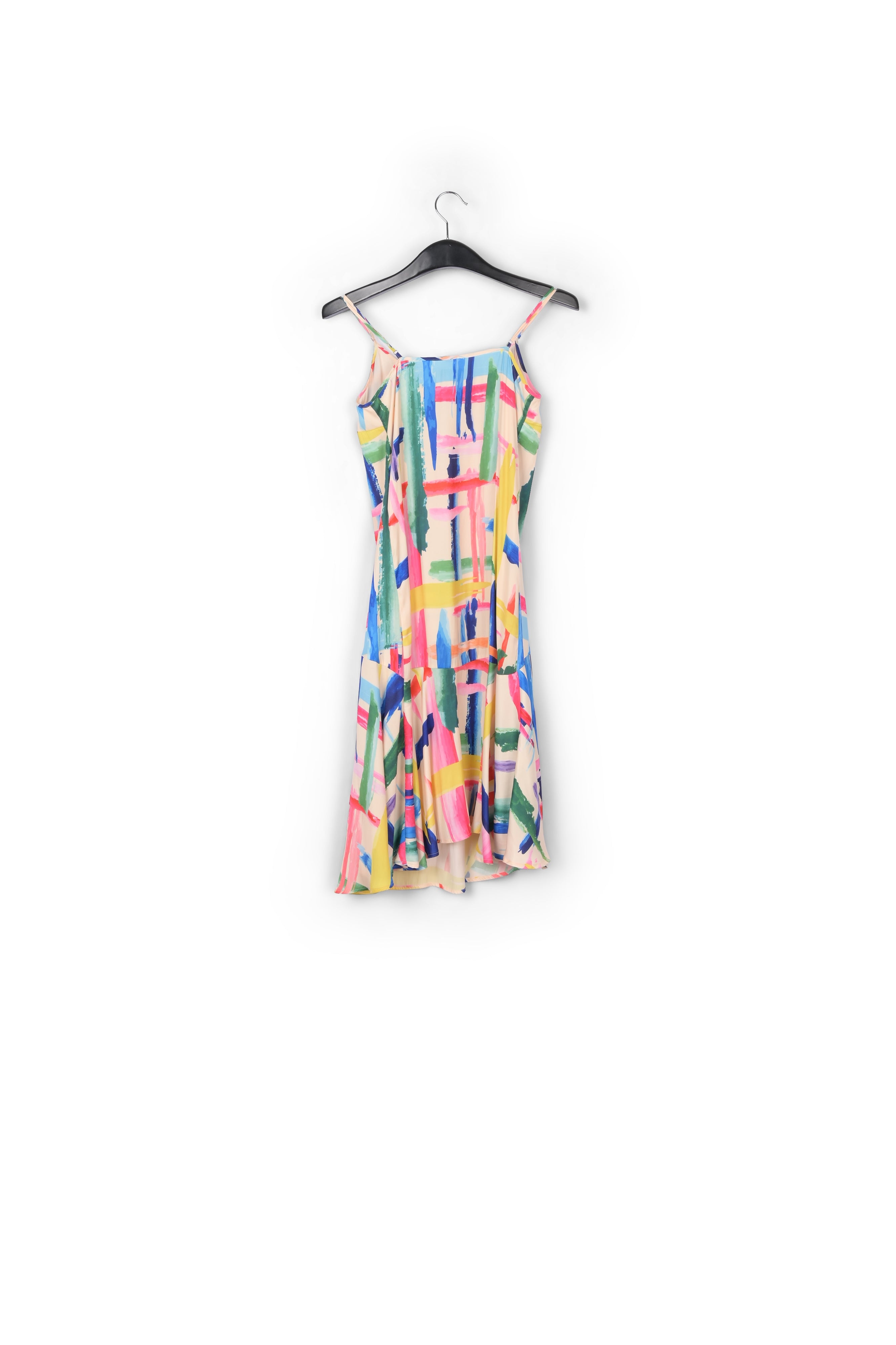 Robe midi à rayures graphiques multicolores RE—SSENTIEL | Essentiel second hand
