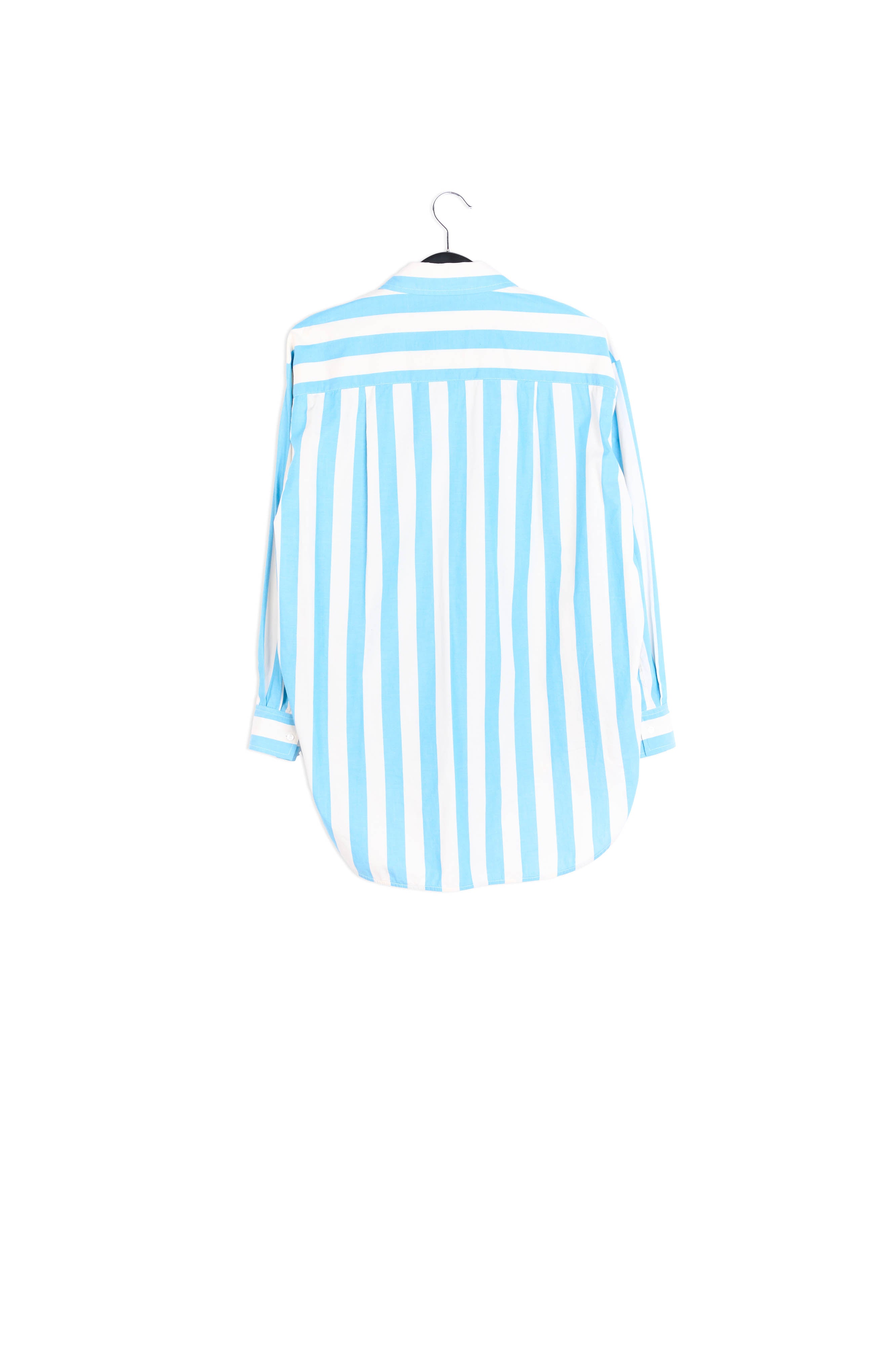 Off-white and pink striped cotton shirt RE—SSENTIEL | Essentiel second hand