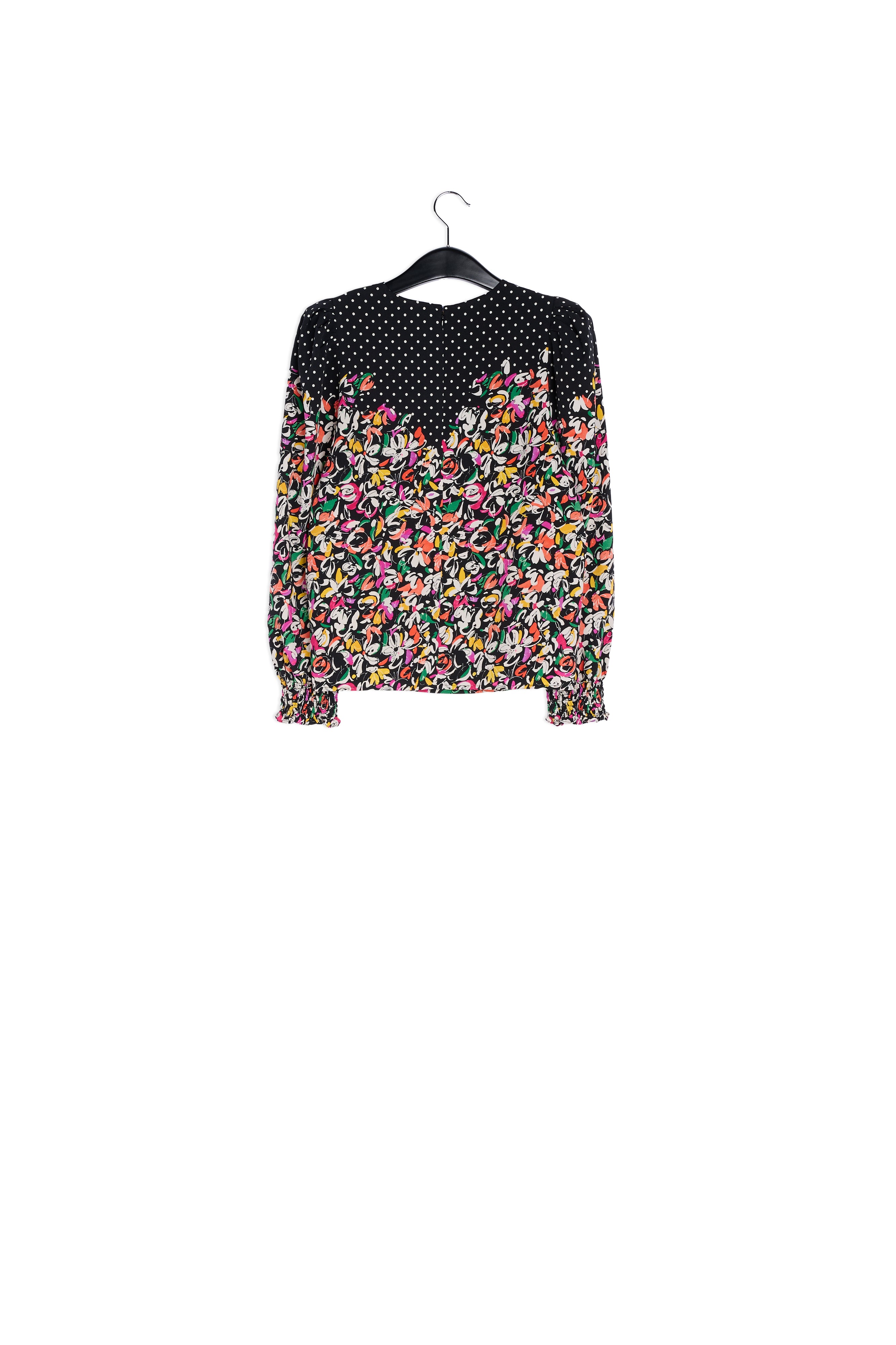 Colorful floral and polka-dot mixed-print top RE—SSENTIEL | Essentiel second hand
