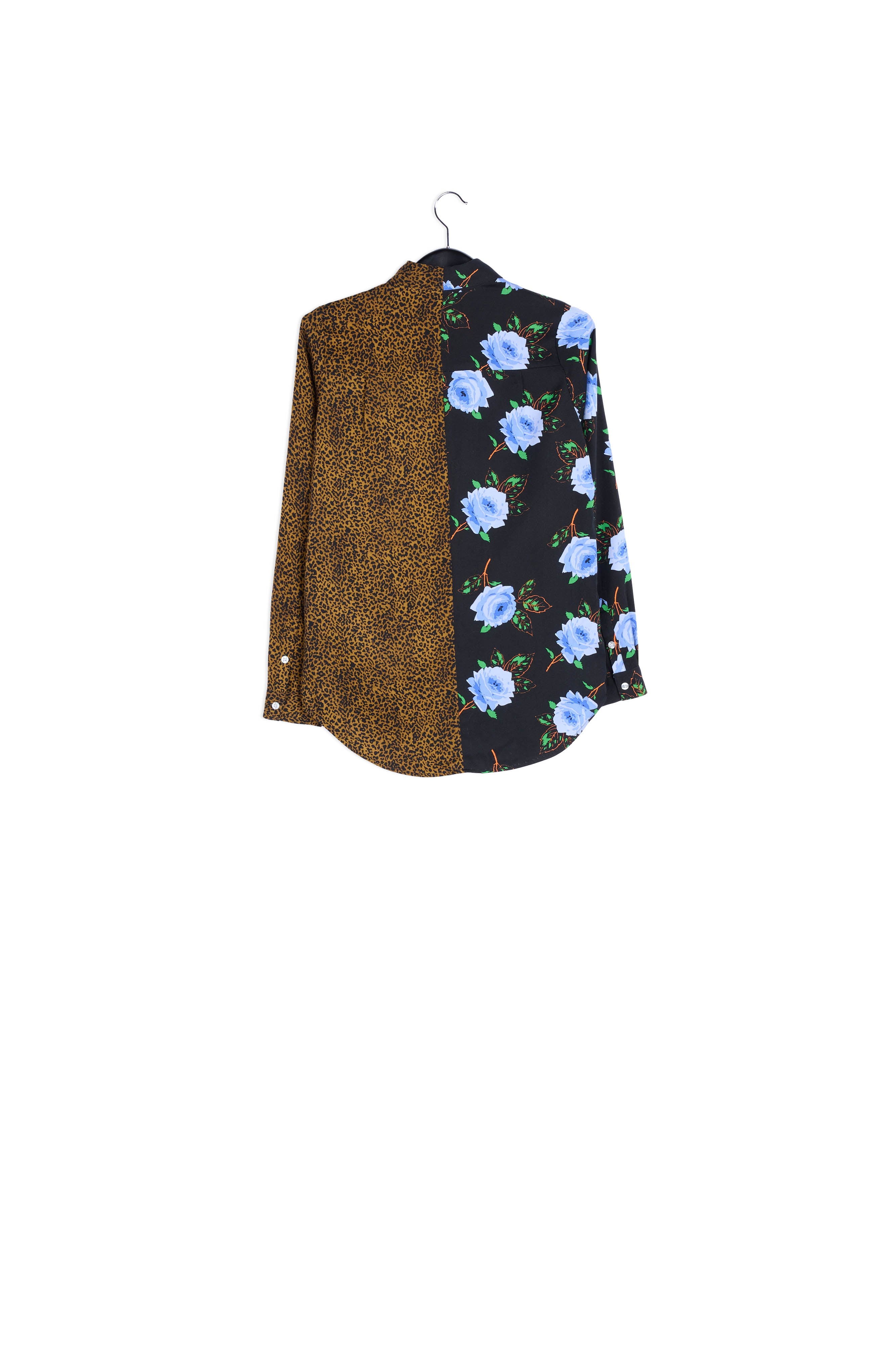 Shirt with dark floral and leopard print RE—SSENTIEL | Essentiel second hand