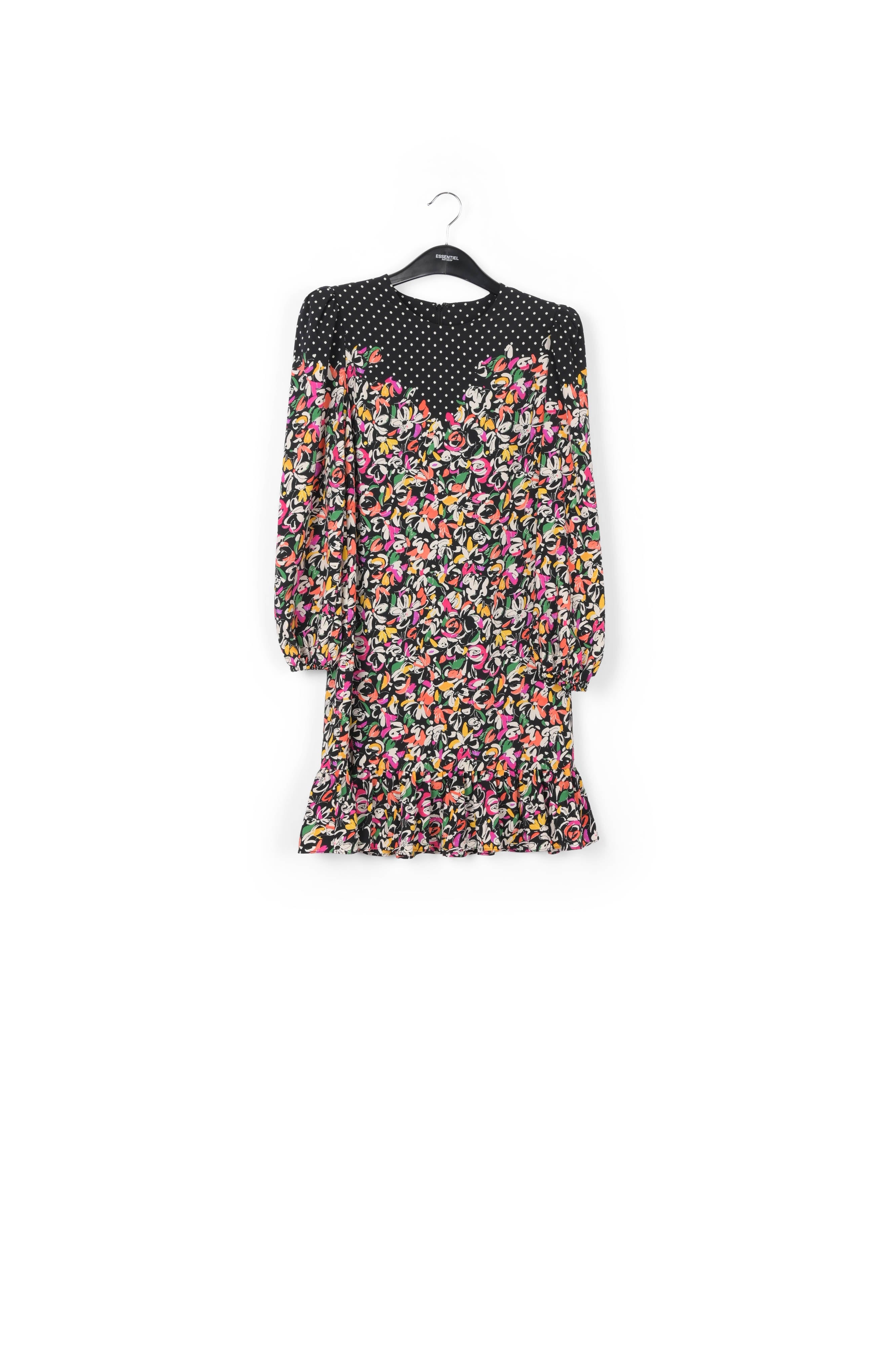 Colorful floral and polka-dot mixed-print dress RE—SSENTIEL | Essentiel second hand
