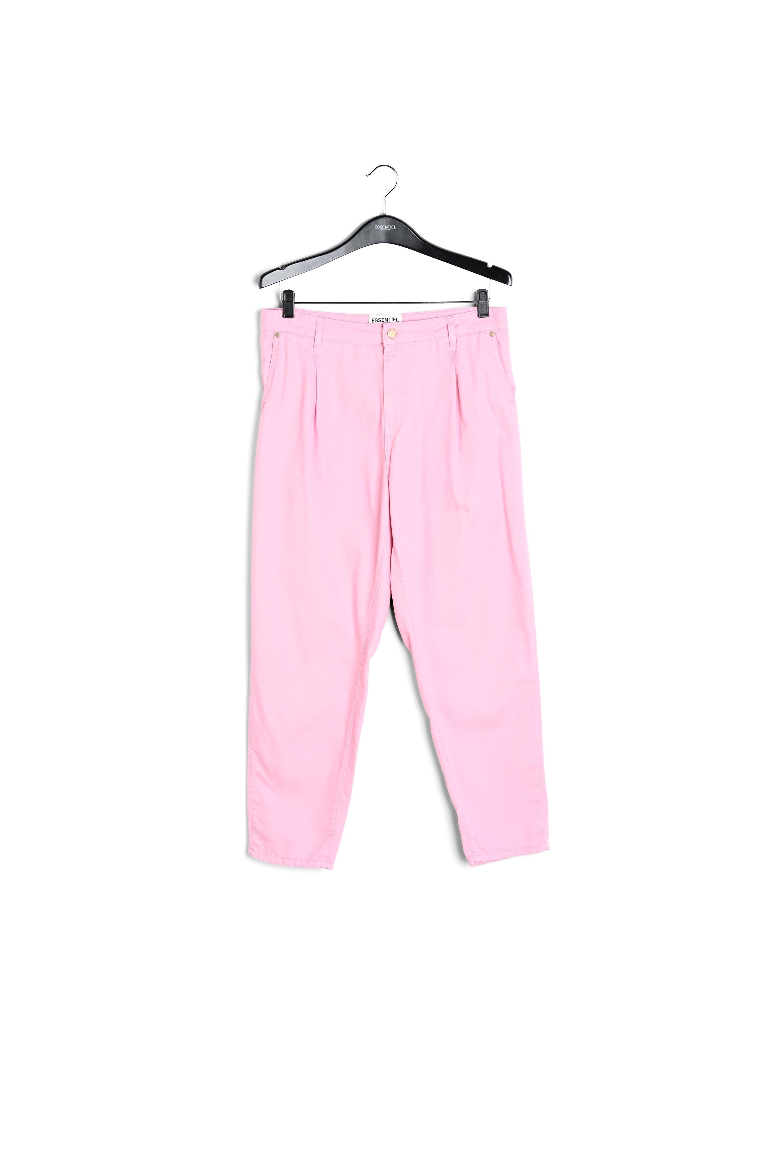 Lichtroze jeansbroek met wijde snit RE—SSENTIEL | Essentiel second hand