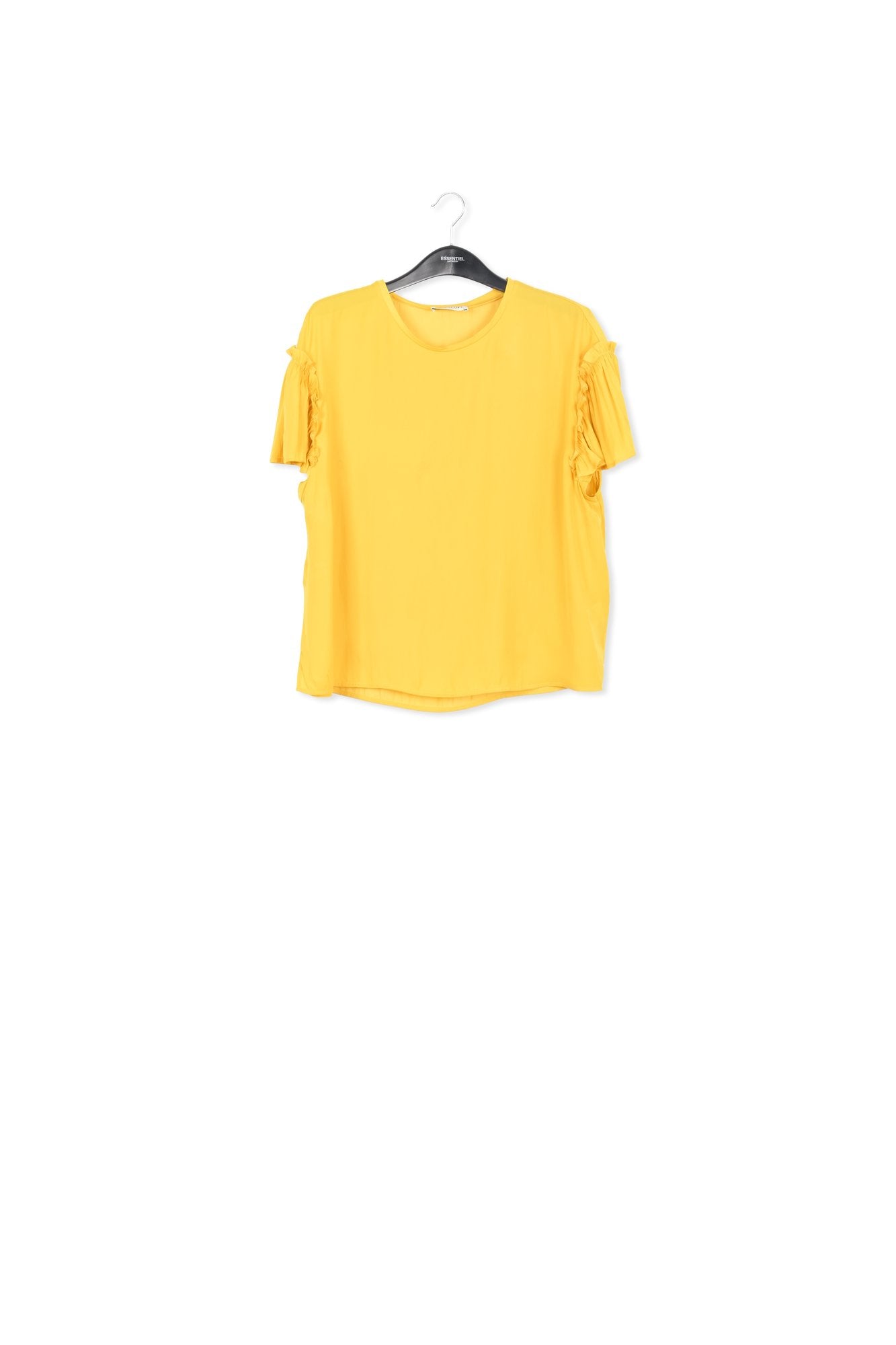 Top jaune à manches courtes avec ruches RE—SSENTIEL | Essentiel second hand