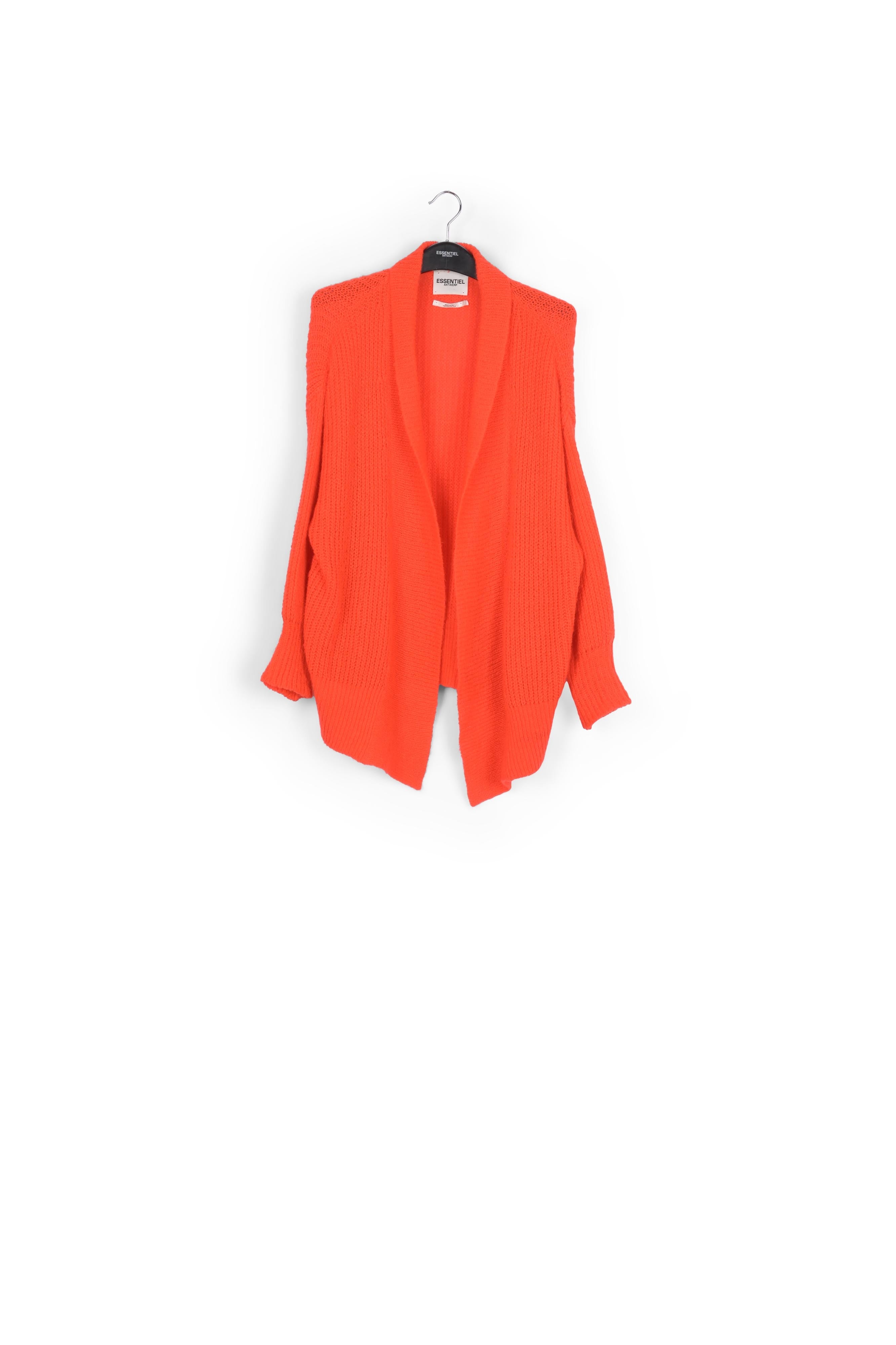 Orange shawl collar cardigan RE—SSENTIEL | Essentiel second hand