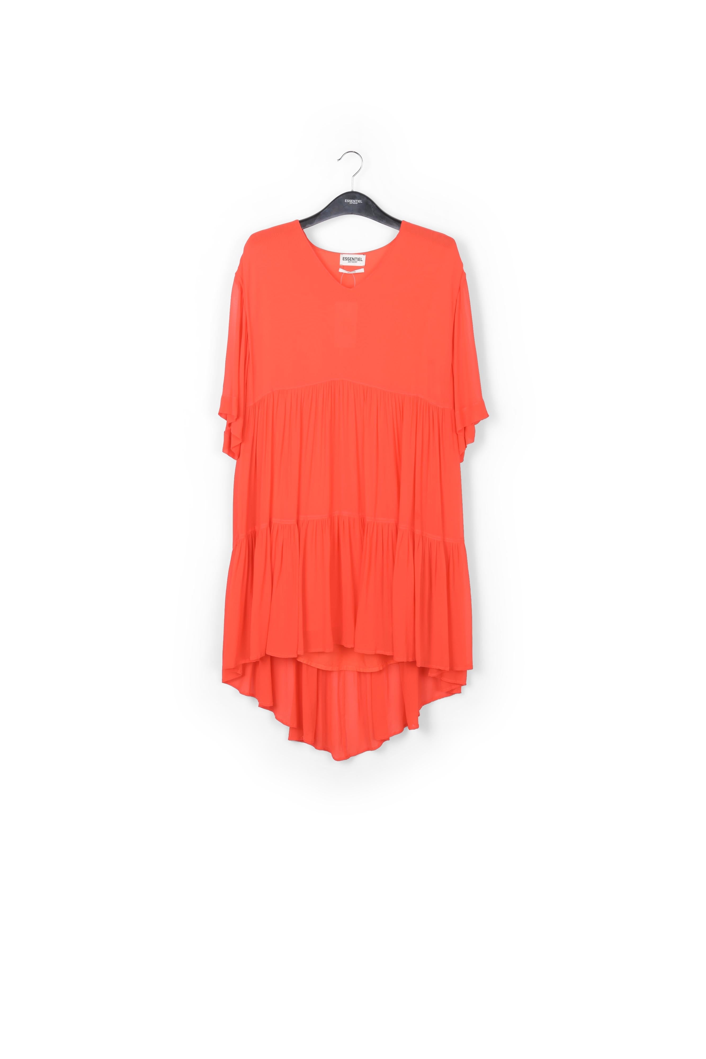 Mini robe orange à volants RE—SSENTIEL | Essentiel second hand