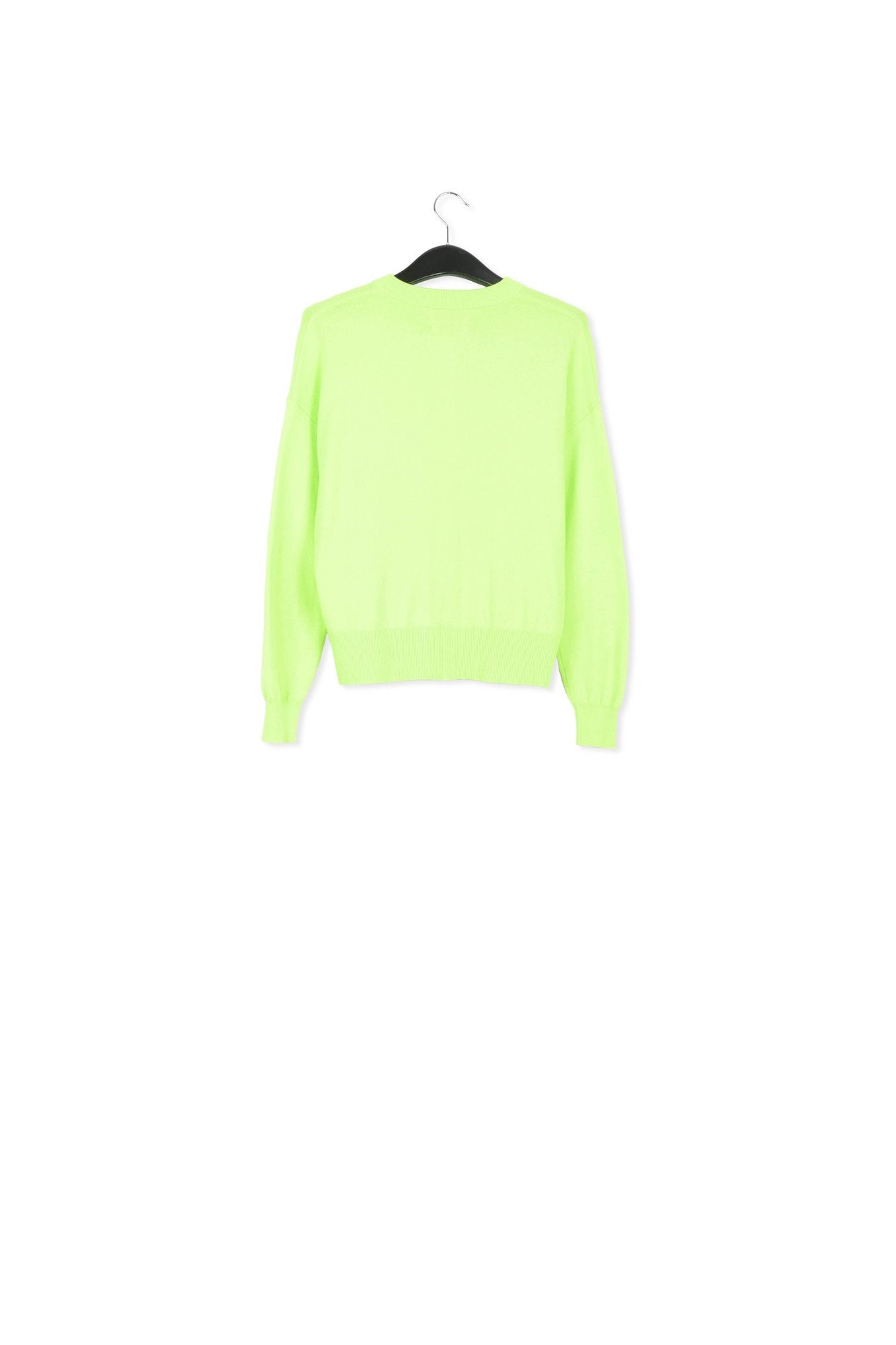 Neon yellow fine-knit cardigan RE—SSENTIEL | Essentiel second hand