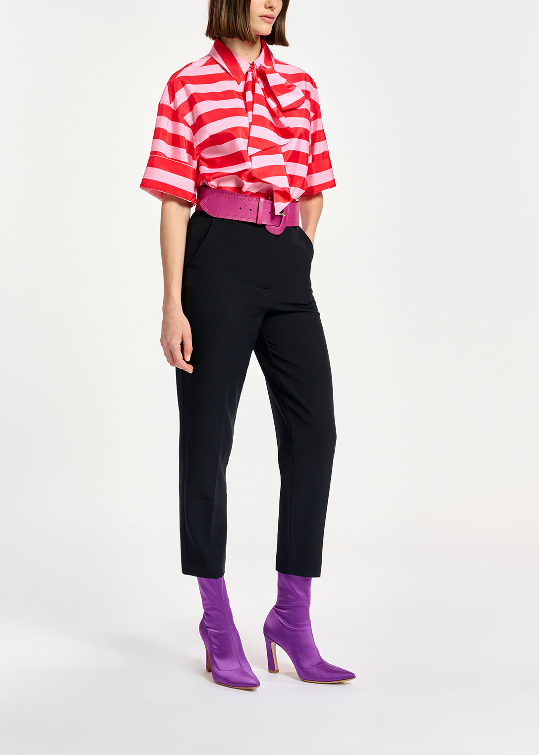 Black tapered pants RE—SSENTIEL | Essentiel second hand