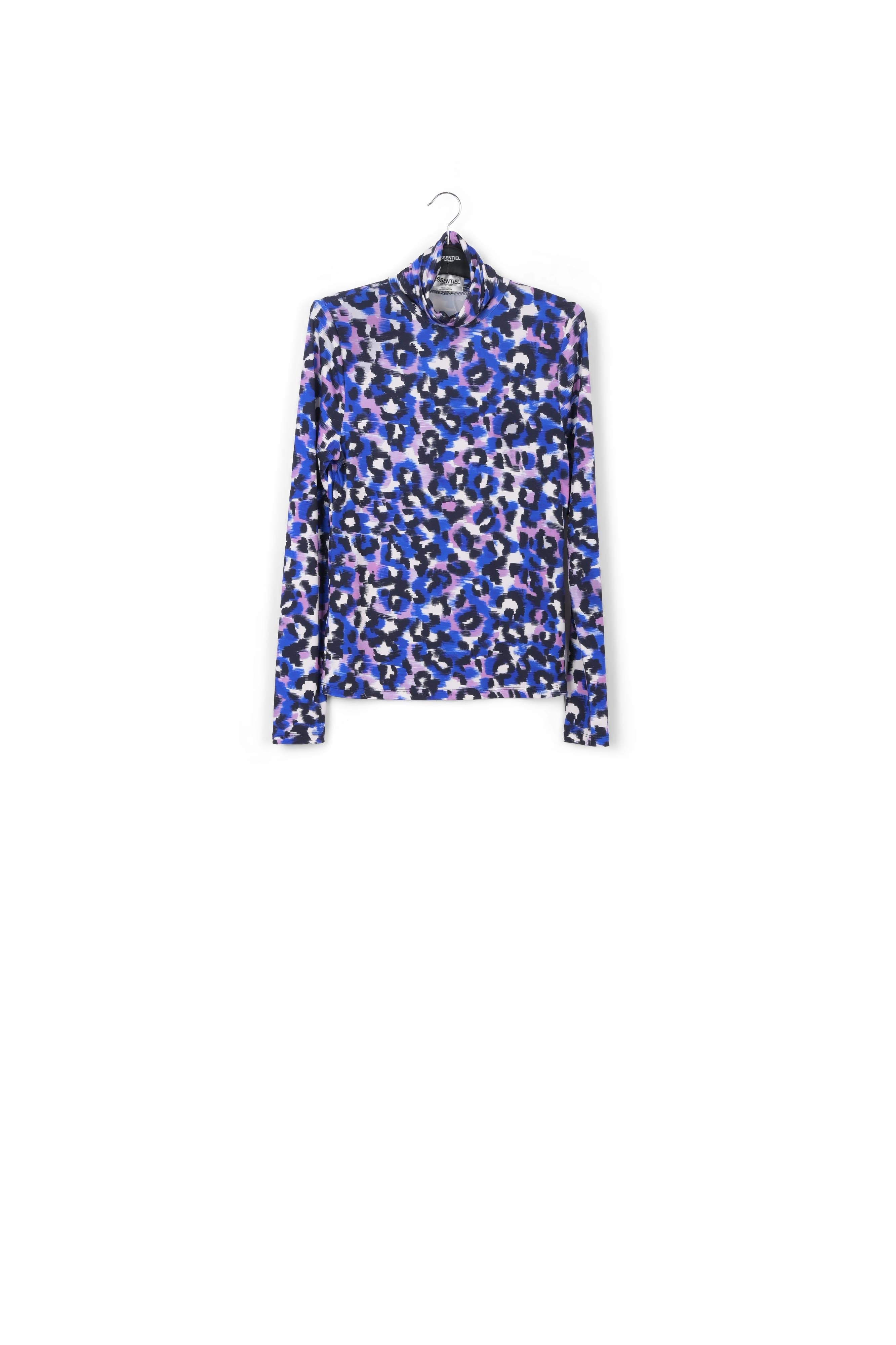 Leopard print turtleneck top RE—SSENTIEL | Essentiel second hand