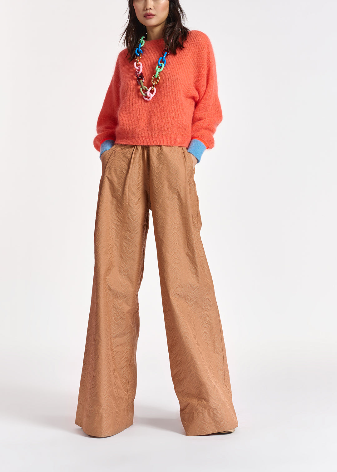 Orange mohair-blend knit RE—SSENTIEL | Essentiel second hand