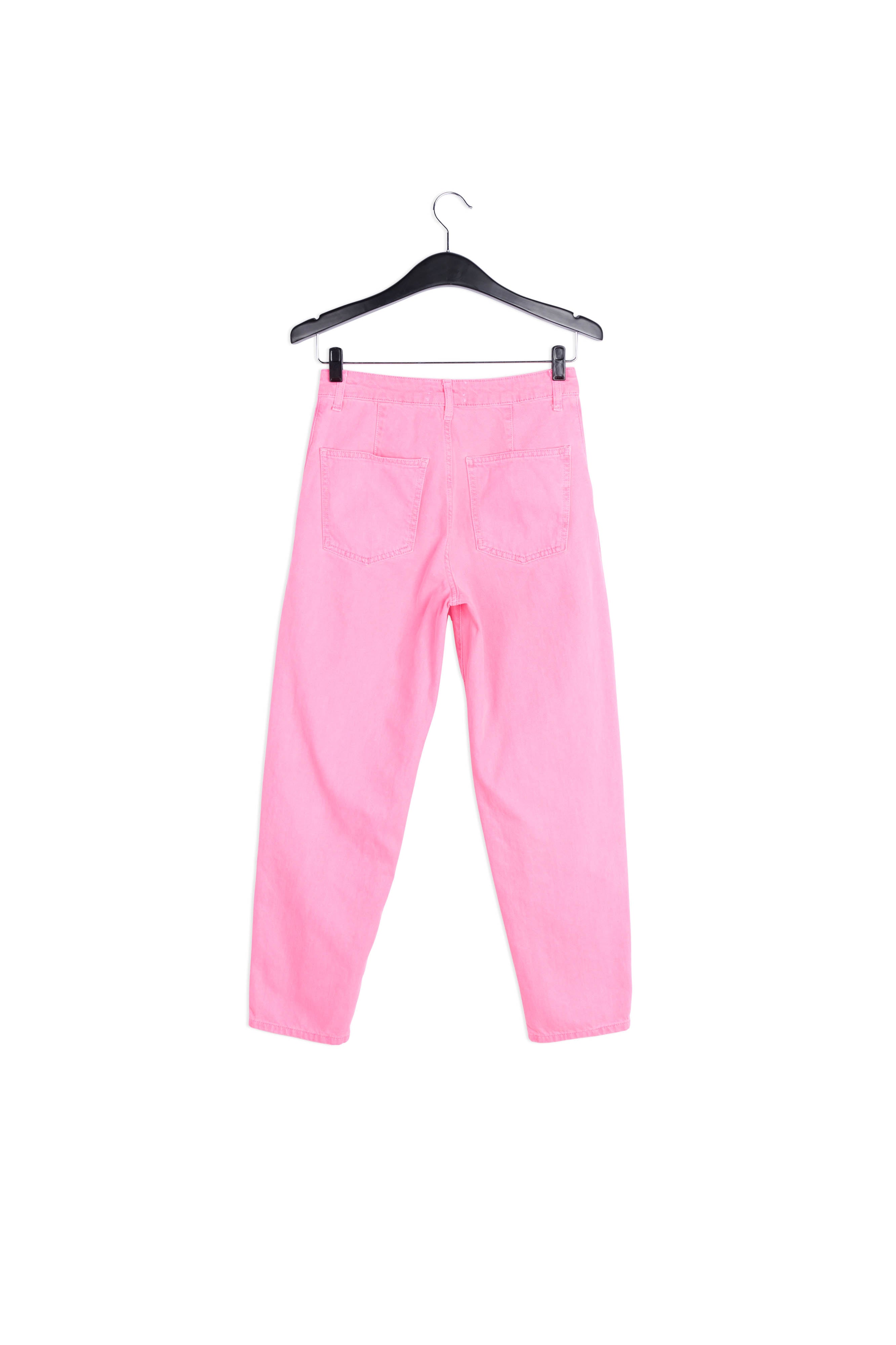 Jean rose fluo à taille haute RE—SSENTIEL | Essentiel second hand