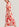 Robe midi en soie tie-dye blanc cassé et rouge Faume - seconde main