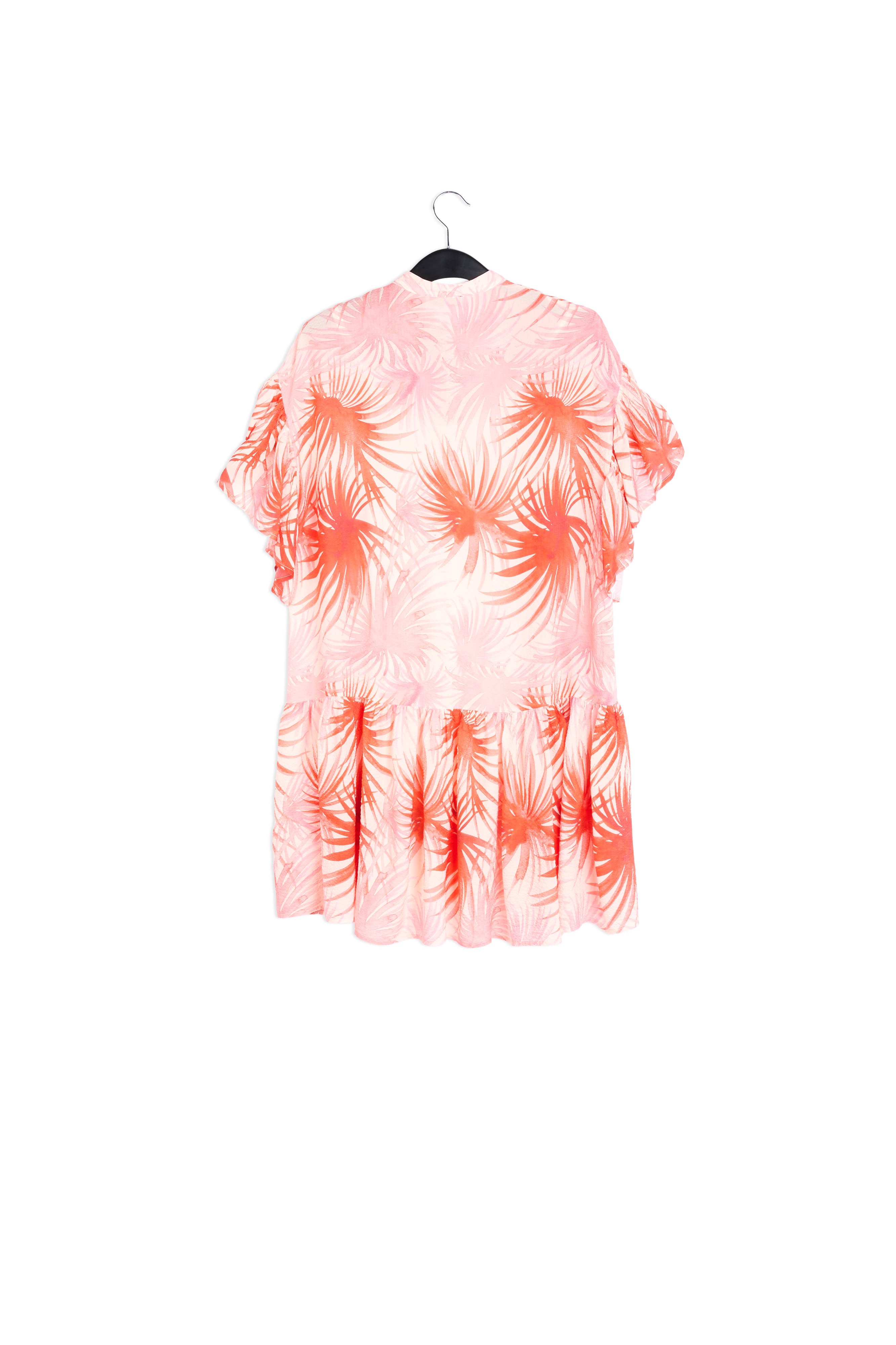 Mini robe orange à imprimé feuilles de palmier RE—SSENTIEL | Essentiel second hand