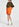 Oranje minirok met hoge taille Faume - seconde main