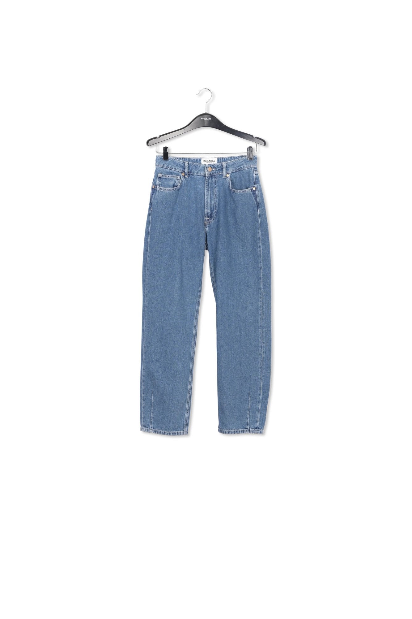 Cropped high-rise blue jeans RE—SSENTIEL | Essentiel second hand