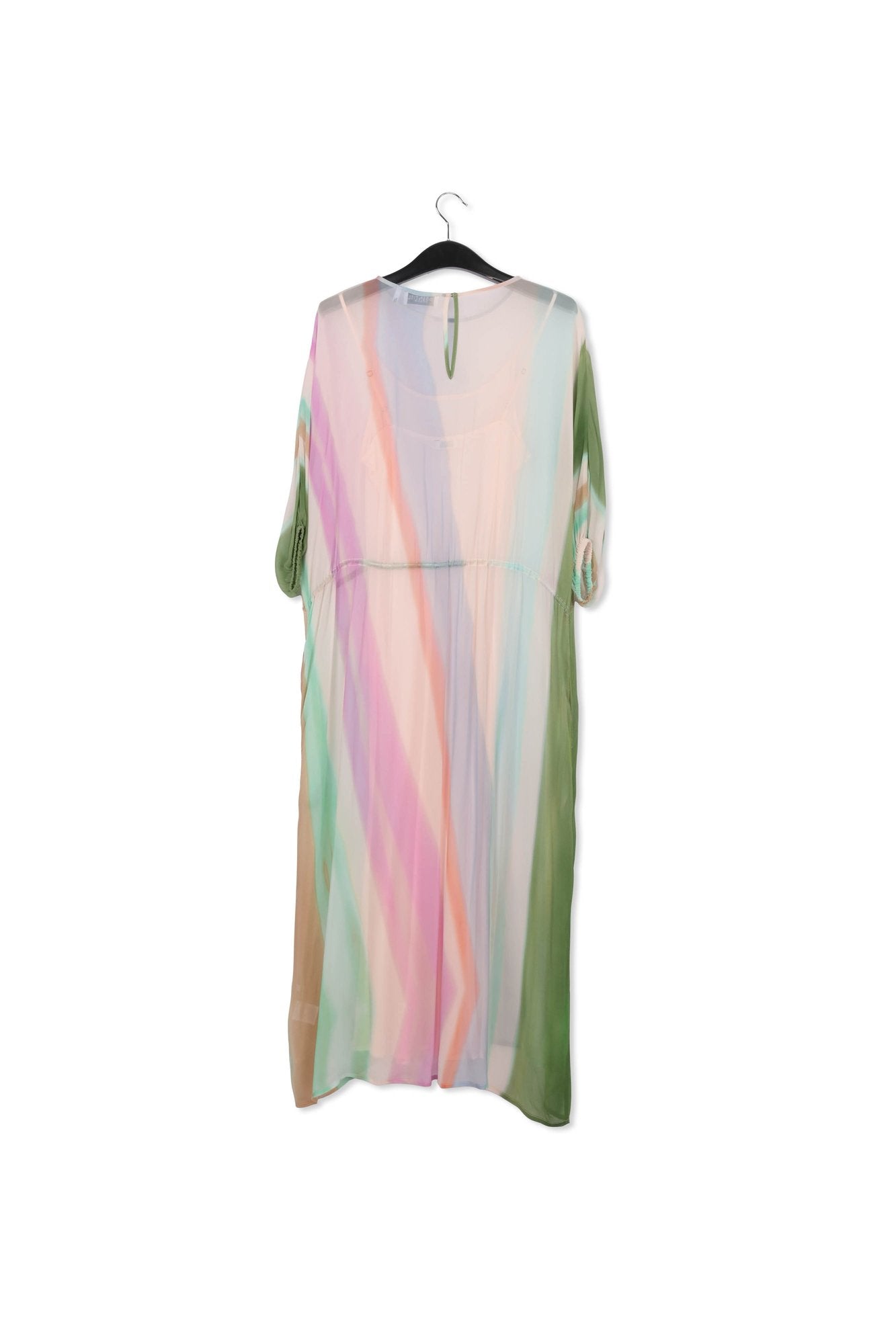 Fuchsia abstract print mini dress RE—SSENTIEL | Essentiel second hand