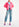 Neon pink jacquard bomber jacket Faume - seconde main