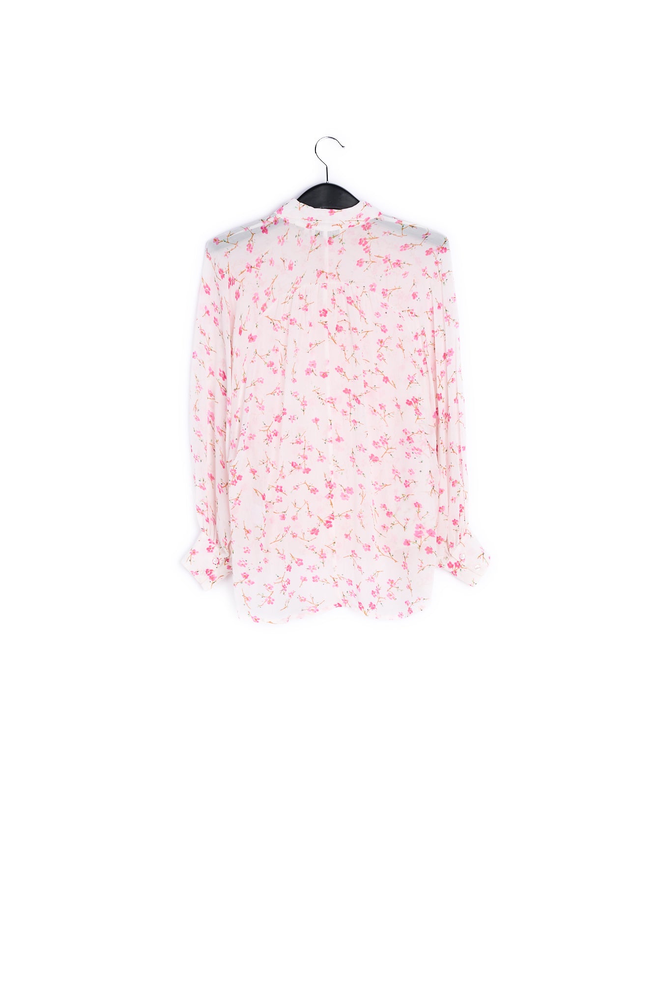 Off white floral-print oversized blouse RE—SSENTIEL | Essentiel second hand