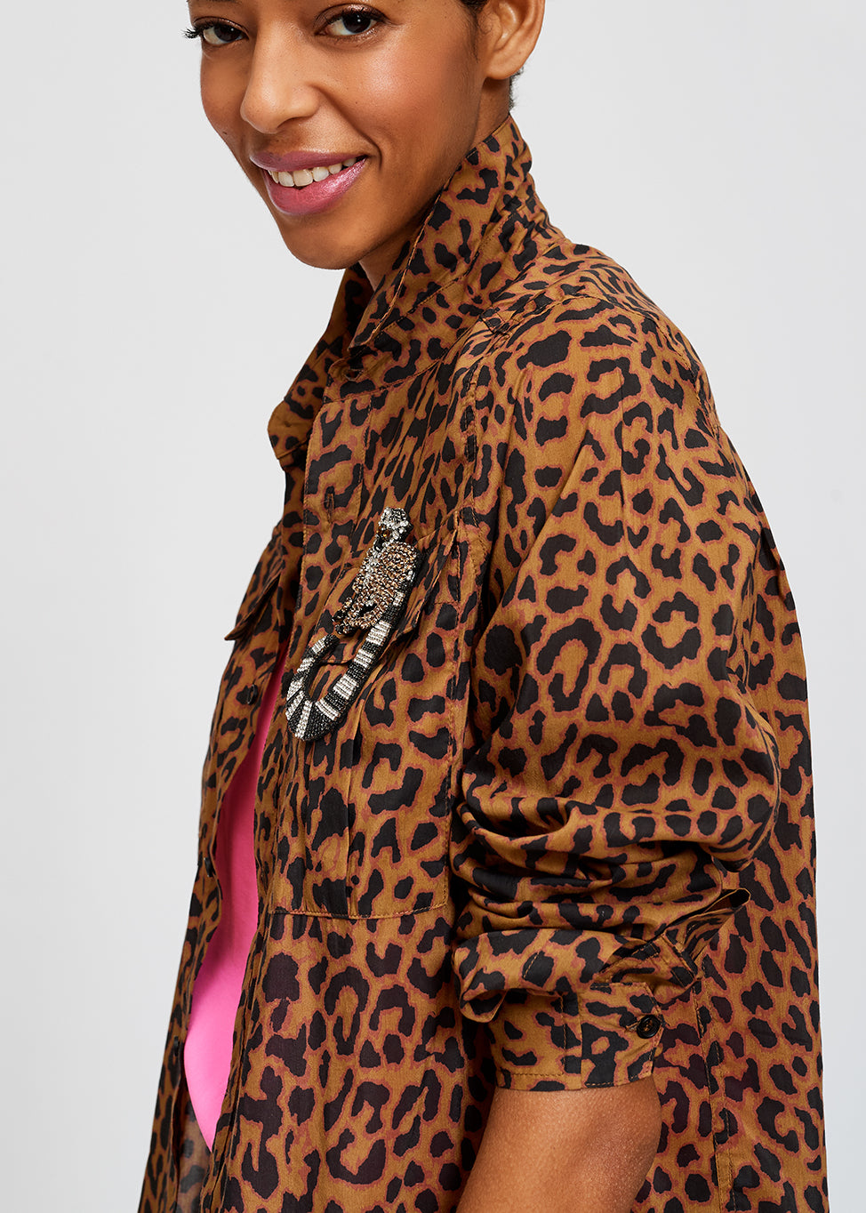 Leopard print shirt RE—SSENTIEL | Essentiel second hand