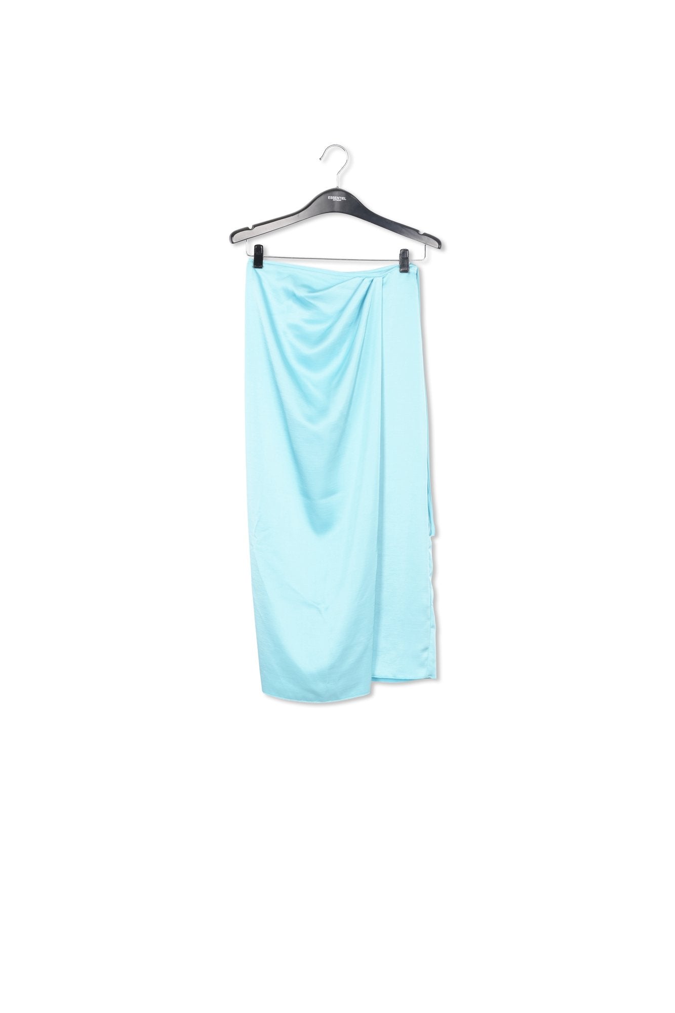 Light blue midi wrap skirt RE—SSENTIEL | Essentiel second hand