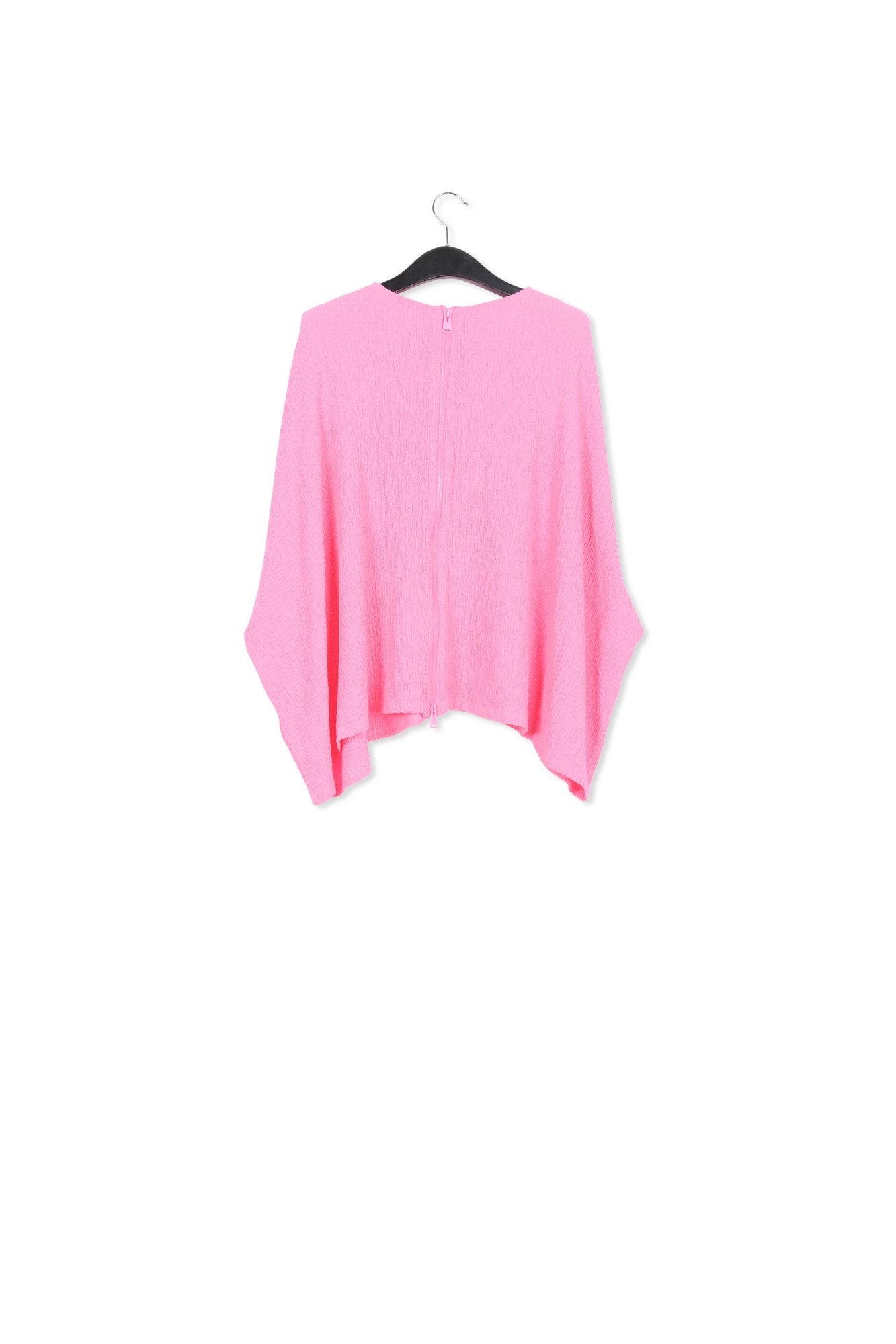 Pink oversized seersucker top RE—SSENTIEL | Essentiel second hand