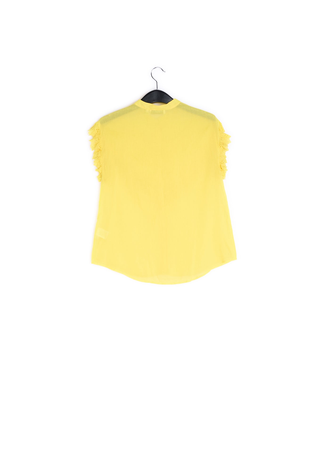 Yellow ruffled top RE—SSENTIEL | Essentiel second hand