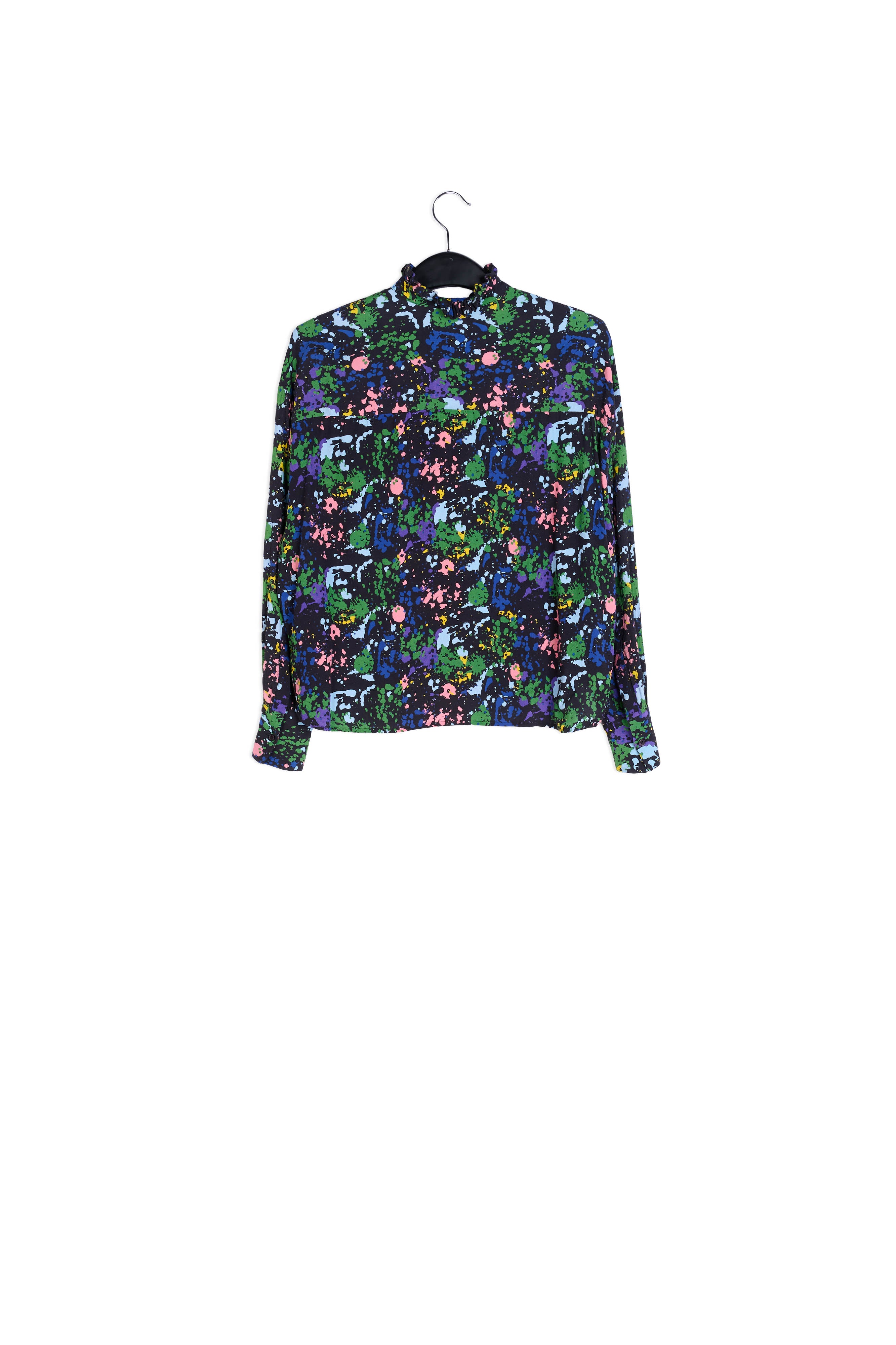 Black splash print shirt RE—SSENTIEL | Essentiel second hand