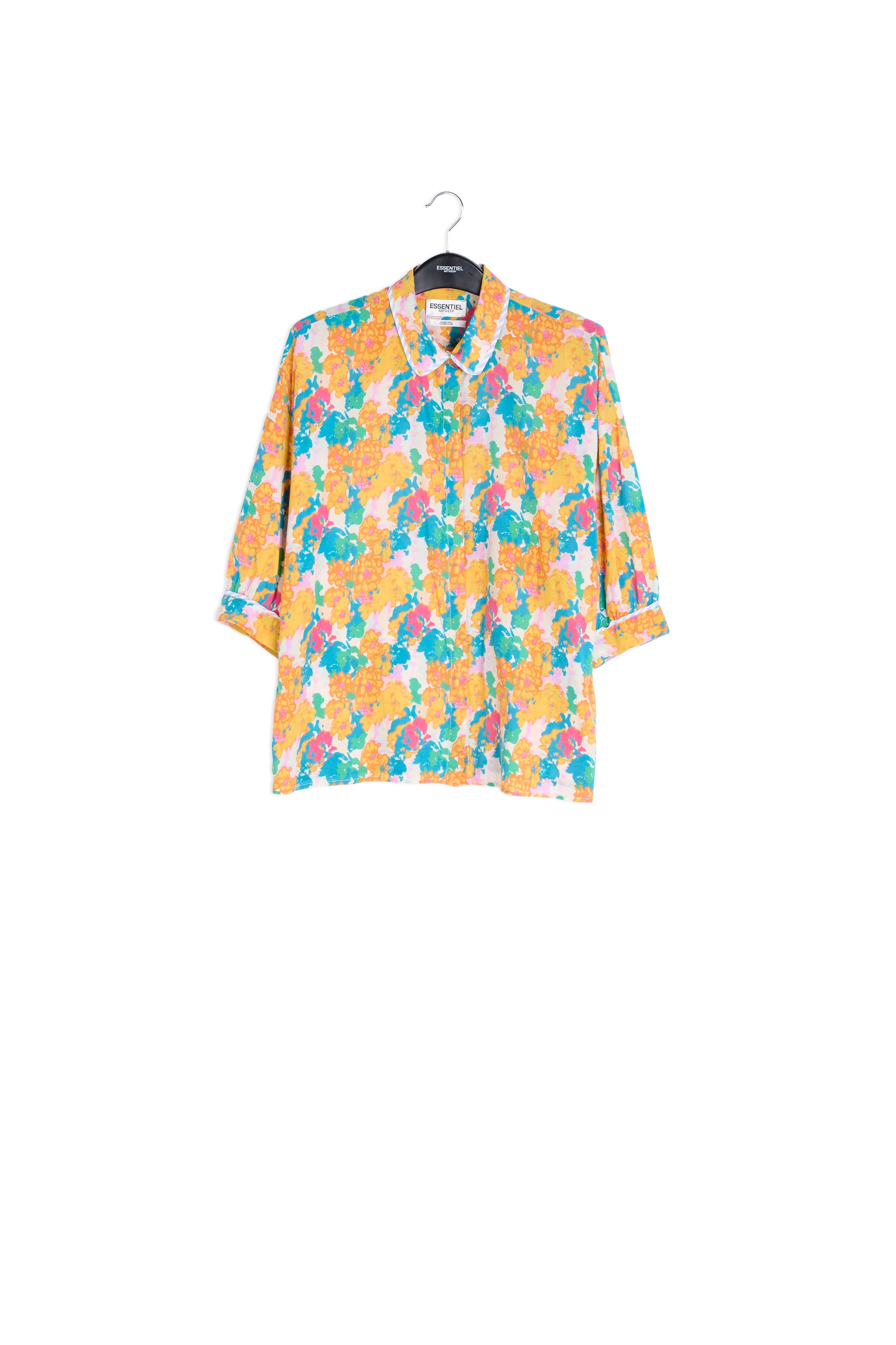 Multicolored floral-print blouse RE—SSENTIEL | Essentiel second hand