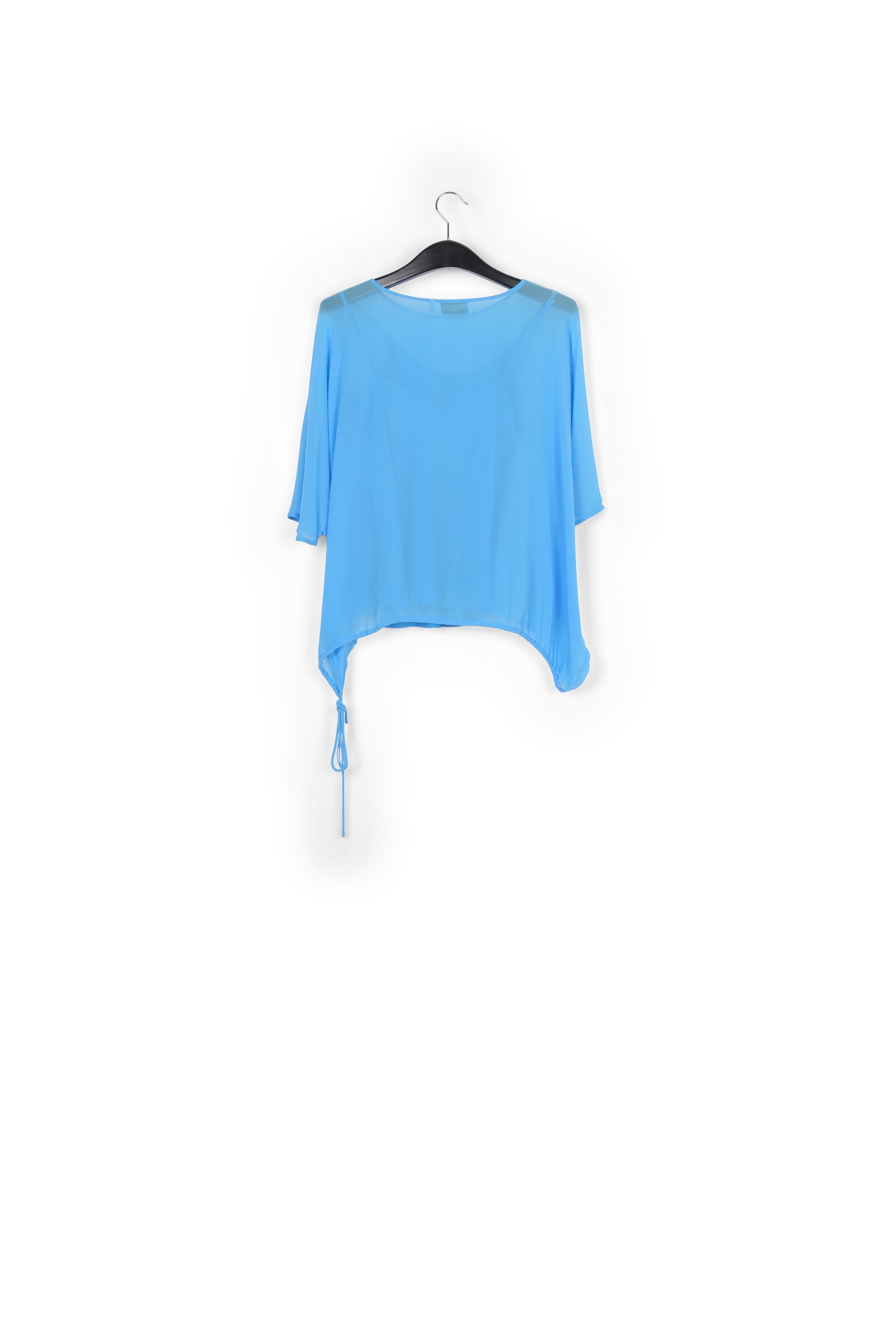 Blue voluminous sheer top RE—SSENTIEL | Essentiel second hand