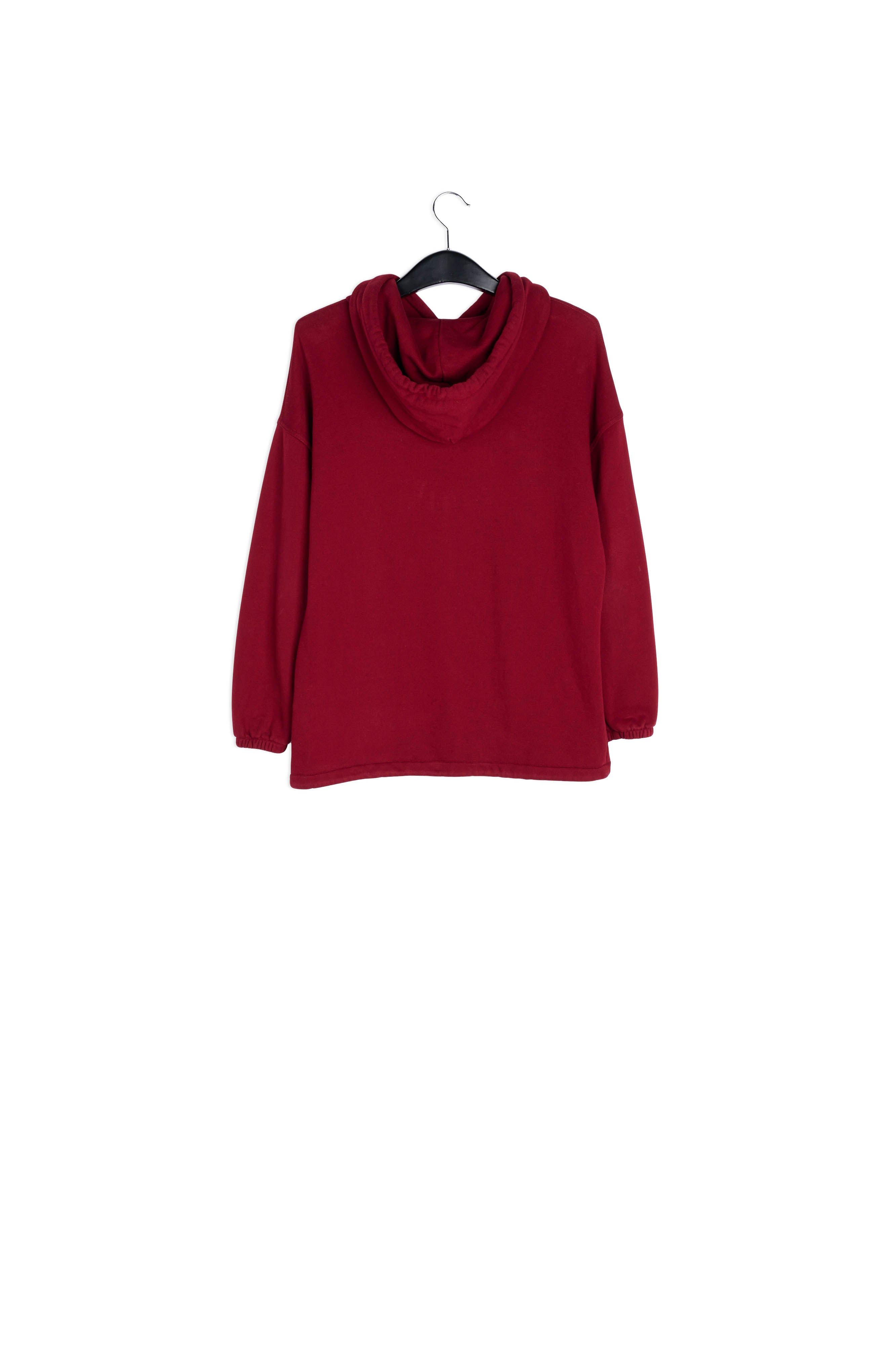 Sweat-shirt bordeaux en jersey de coton à imprimé « fury » RE—SSENTIEL | Essentiel second hand