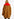 Manteau camel avec col en fausse fourrure rouge Faume - seconde main