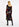 Text print midi-length dress Faume - seconde main