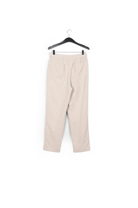 Off-white tapered corduroy pants RE—SSENTIEL | Essentiel second hand