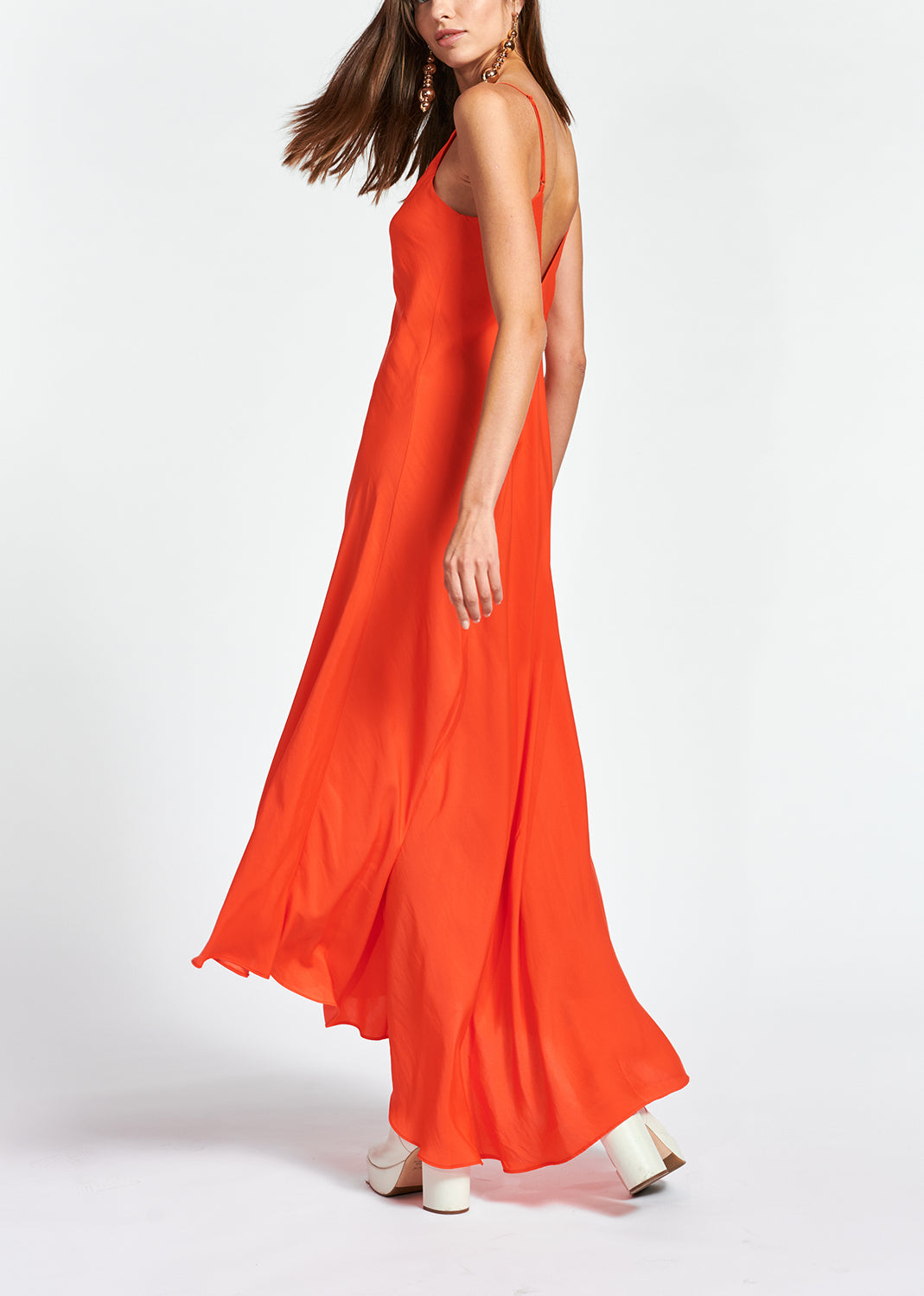 Robe nuisette maxi orange RE—SSENTIEL | Essentiel second hand