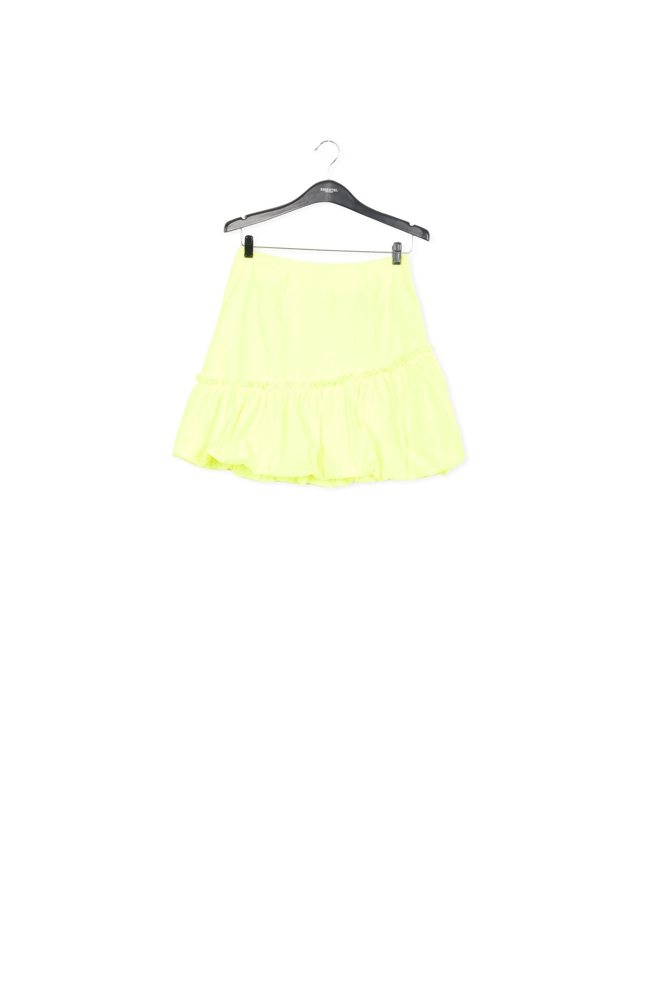 Yellow ruffled hem mini skirt RE—SSENTIEL | Essentiel second hand