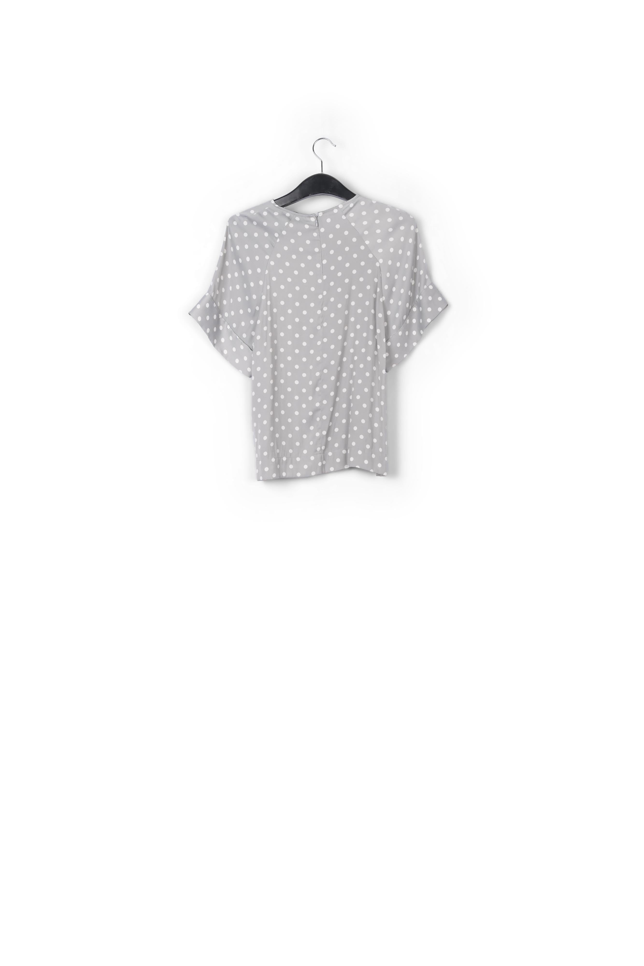 Grey polka dot top RE—SSENTIEL | Essentiel second hand