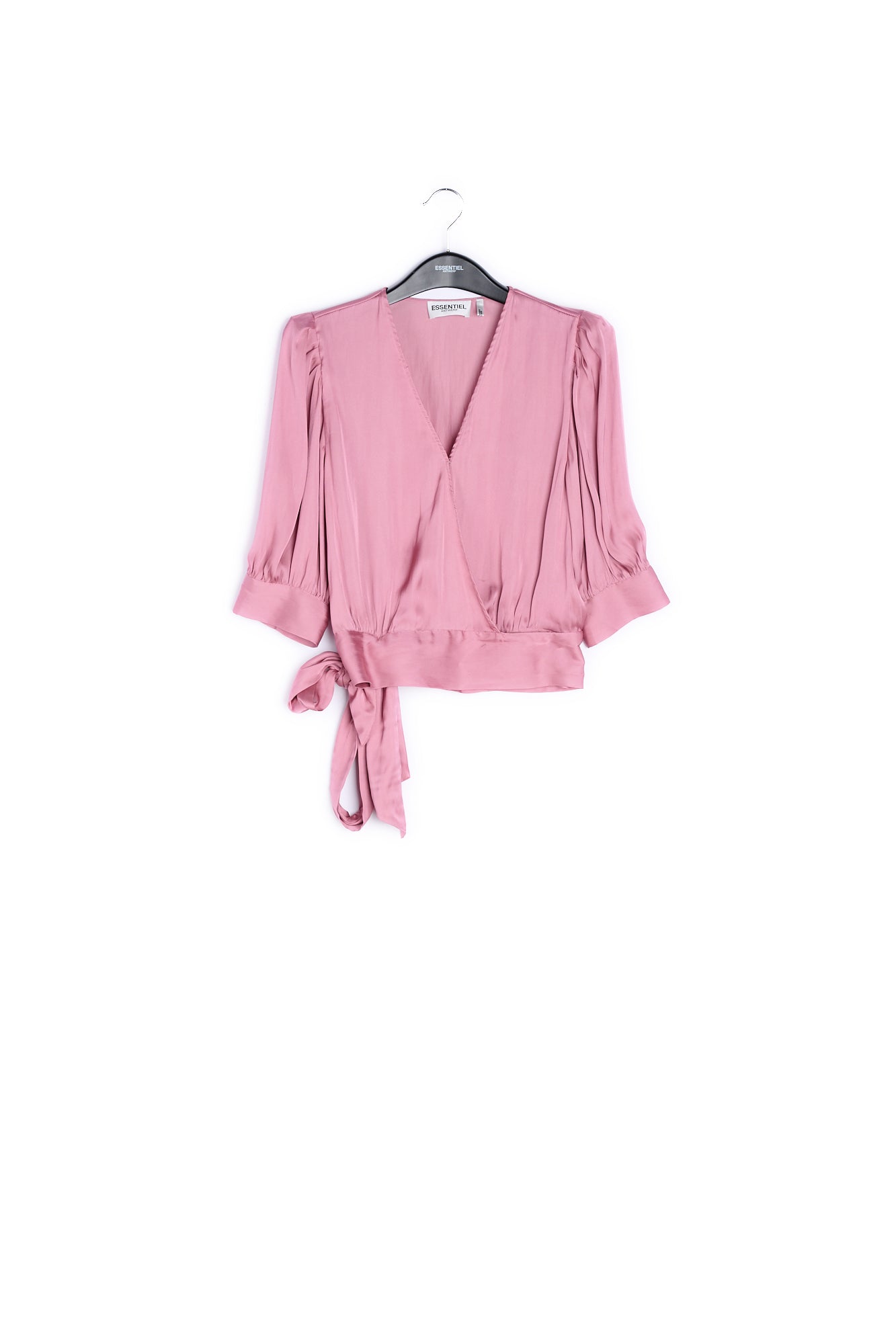 Dusty pink wrap top RE—SSENTIEL | Essentiel second hand