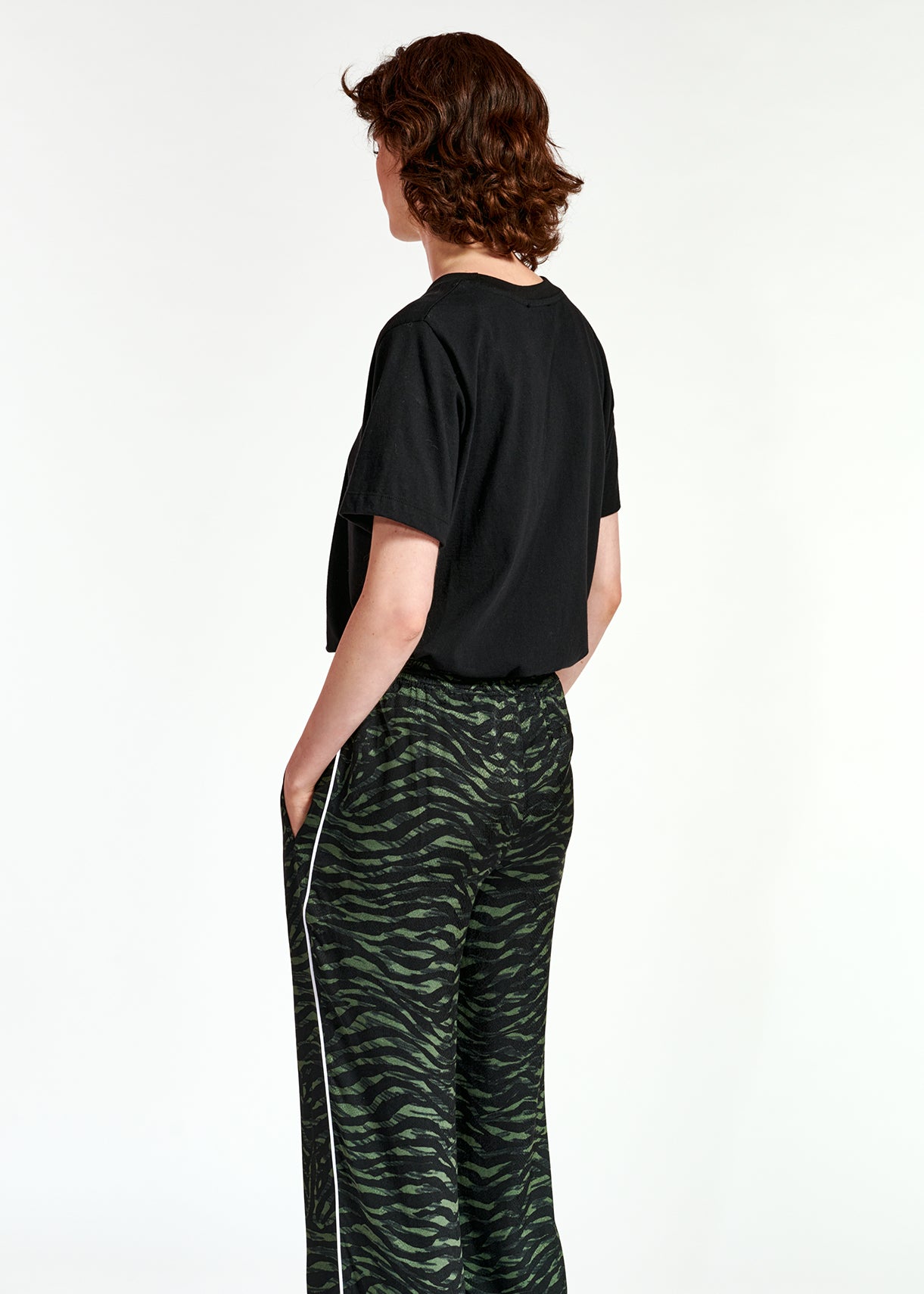 Khaki and black zebra print pj pants RE—SSENTIEL | Essentiel second hand
