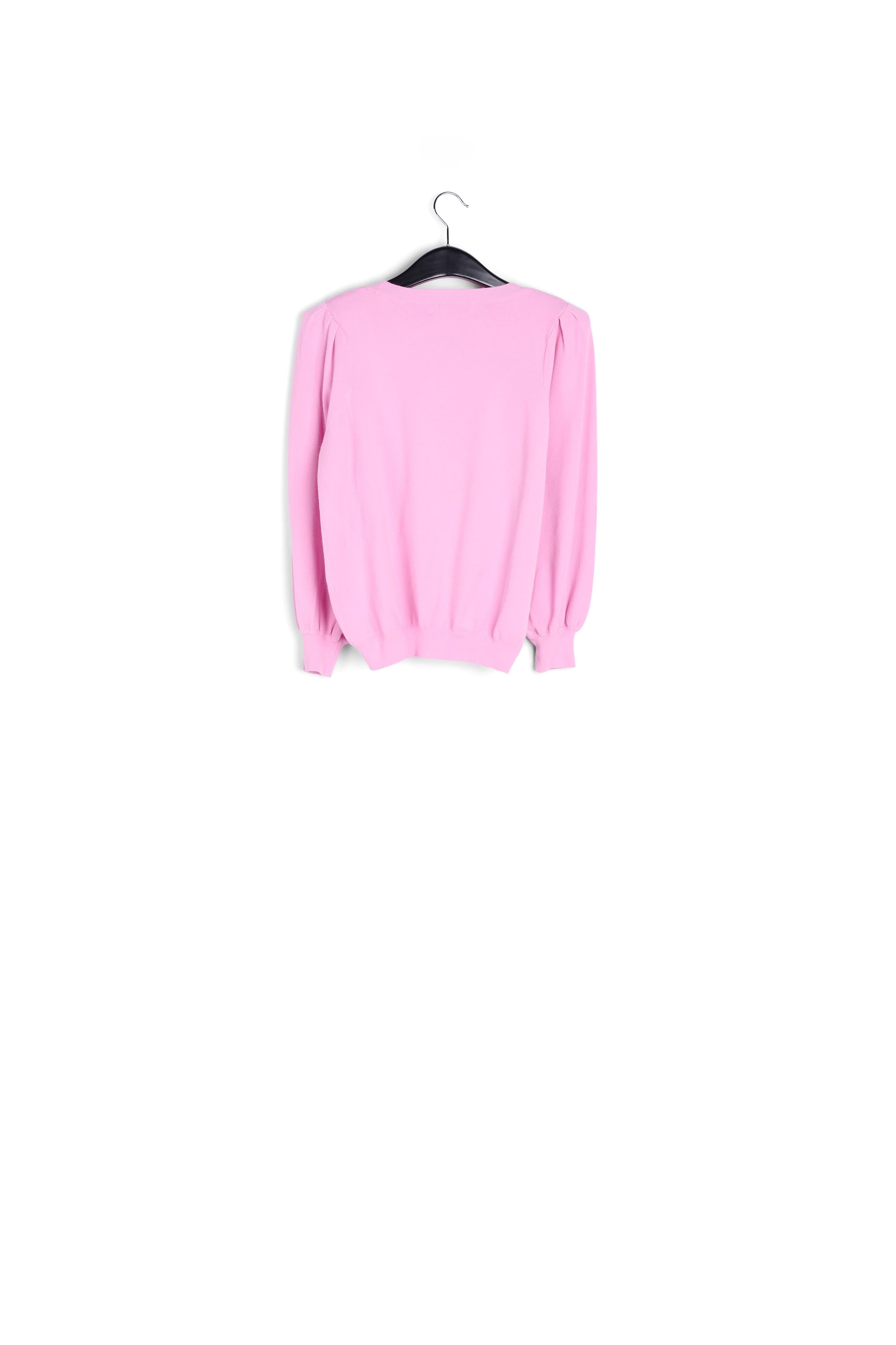 Light pink sweater with pleat details RE—SSENTIEL | Essentiel second hand