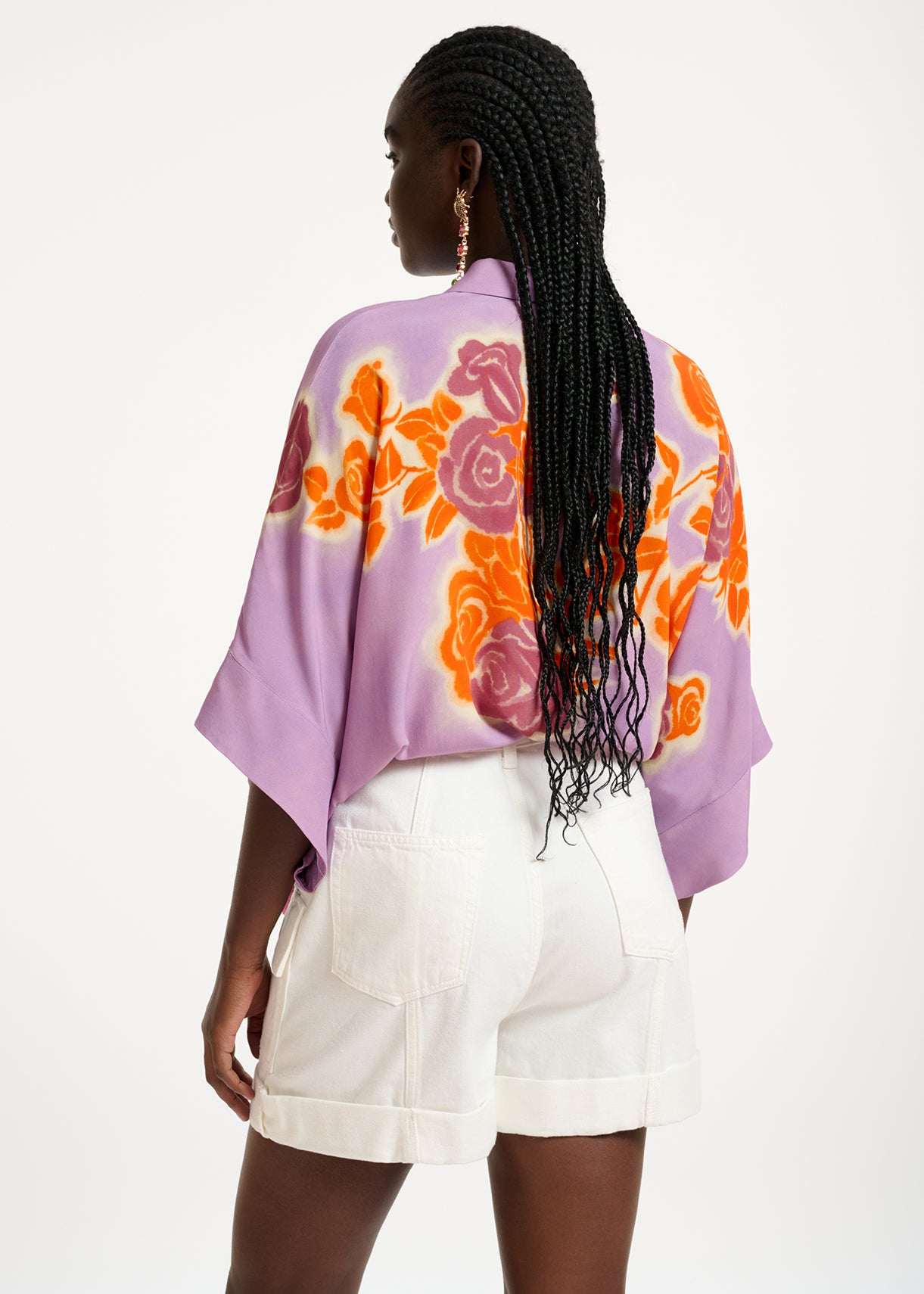 White denim cargo shorts RE—SSENTIEL | Essentiel second hand