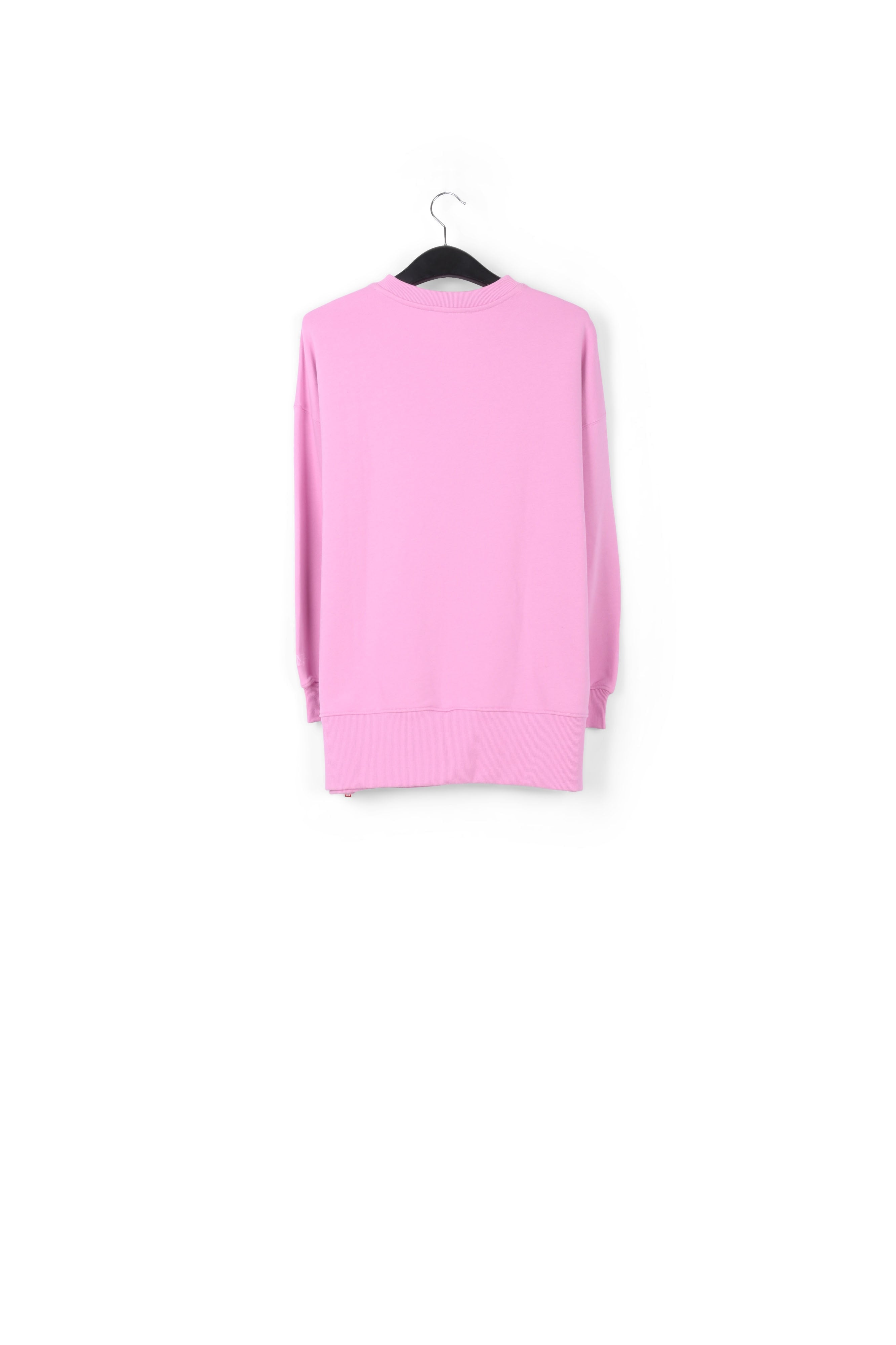 Light pink organic cotton sweatshirt with boxy cut RE—SSENTIEL | Essentiel second hand